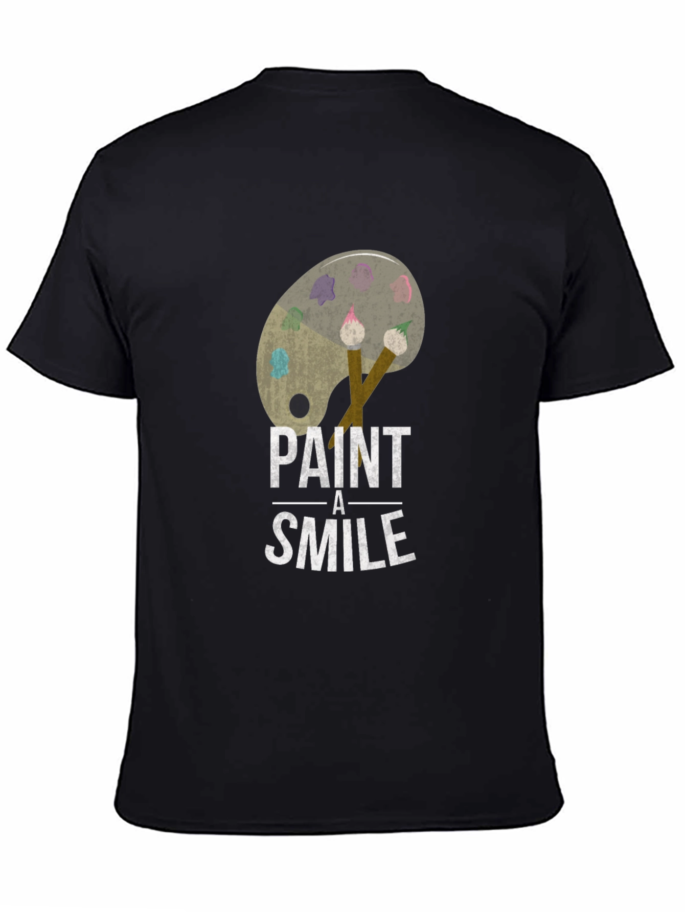 Paint a Smile Graphic Tee - Artistic Comfort