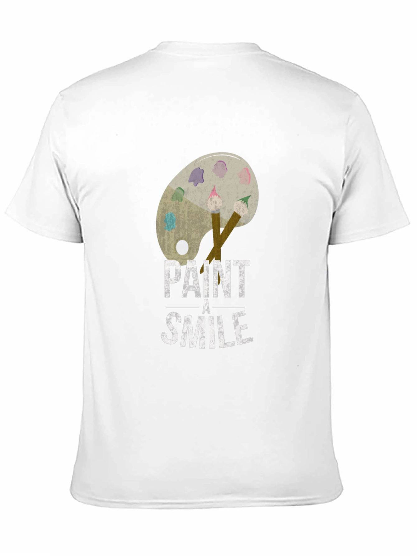 Paint a Smile Graphic Tee - Artistic Comfort