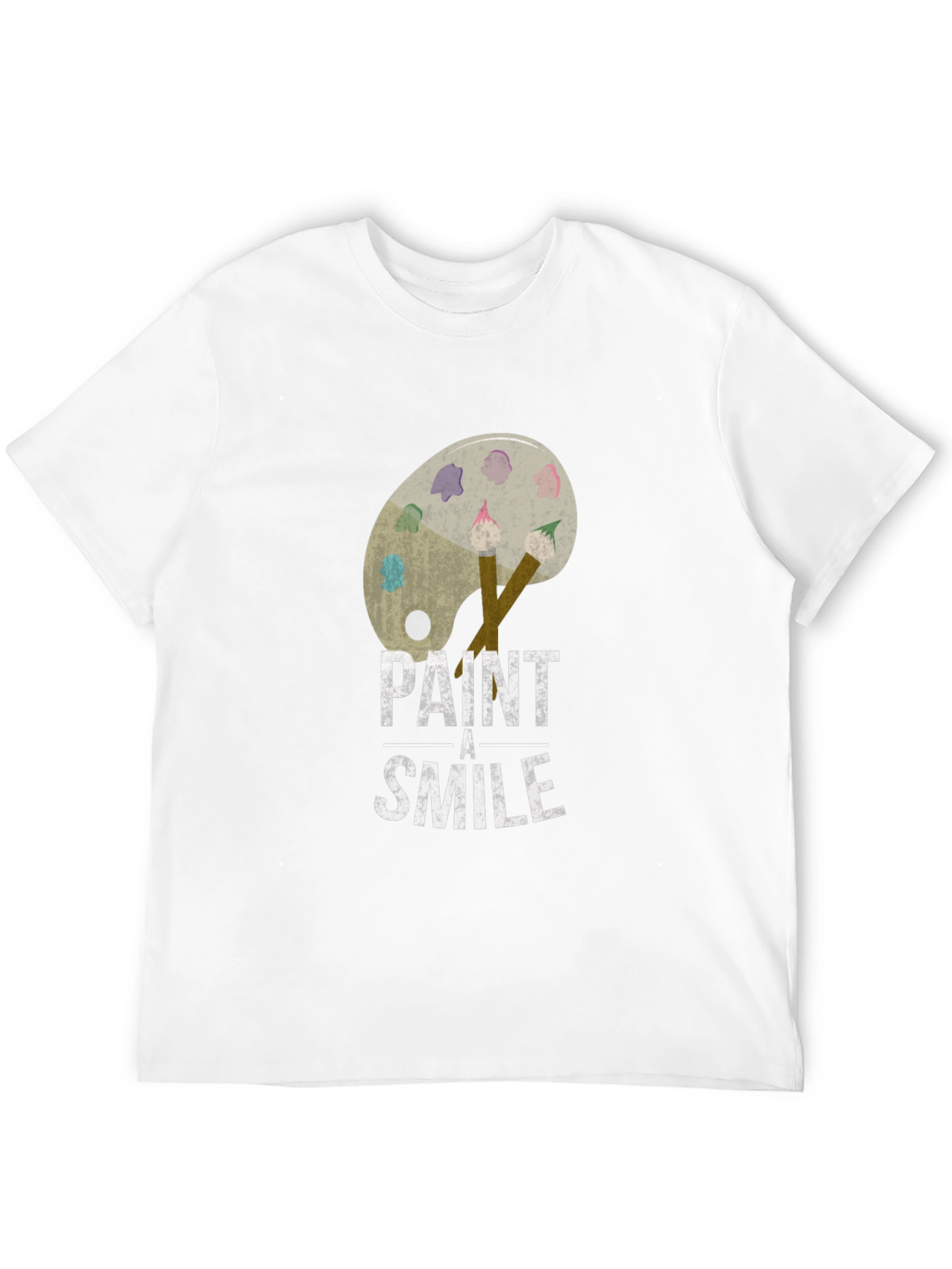 Paint a Smile Graphic Tee - Artistic Comfort
