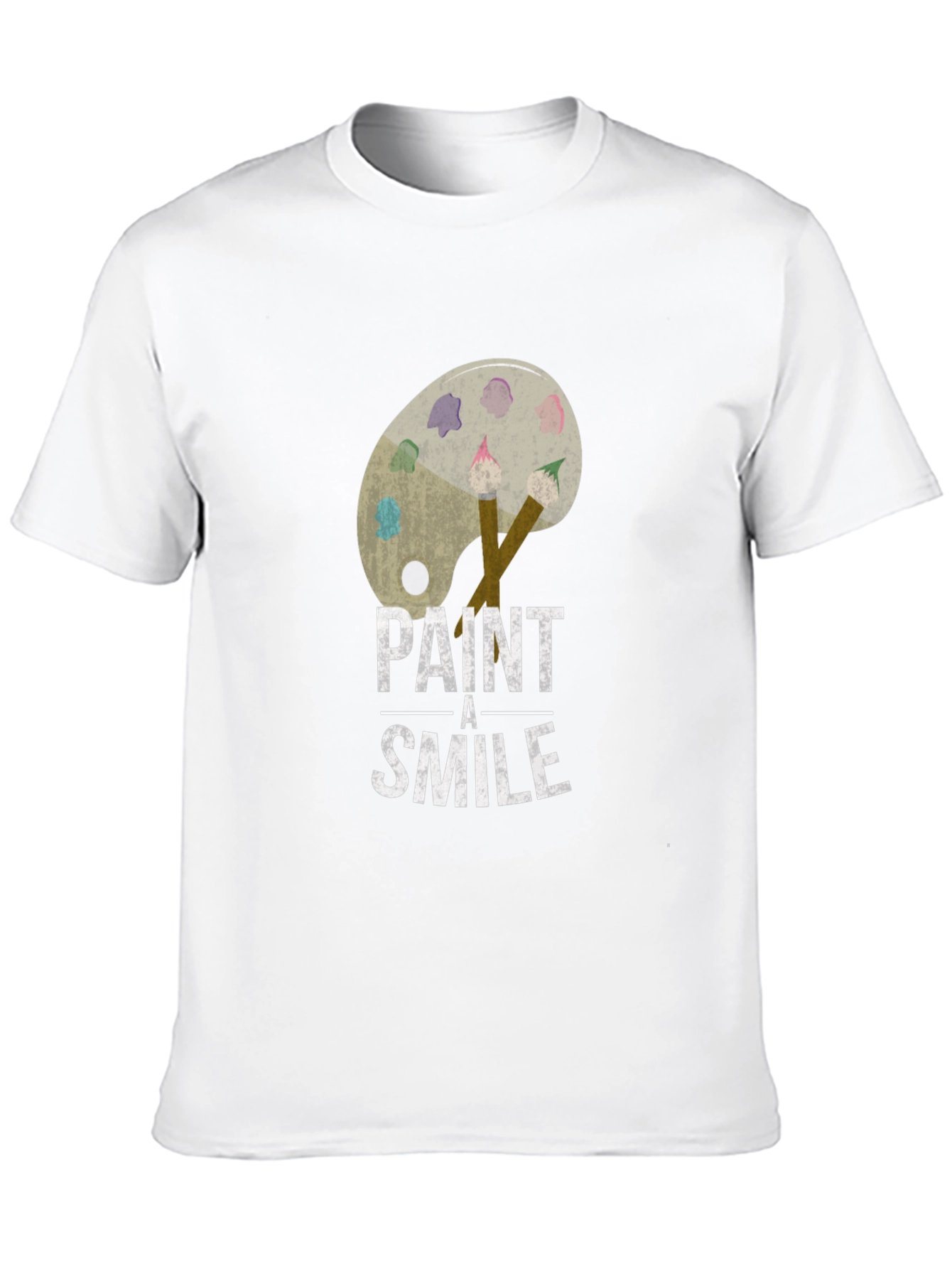 Paint a Smile Graphic Tee - Artistic Comfort