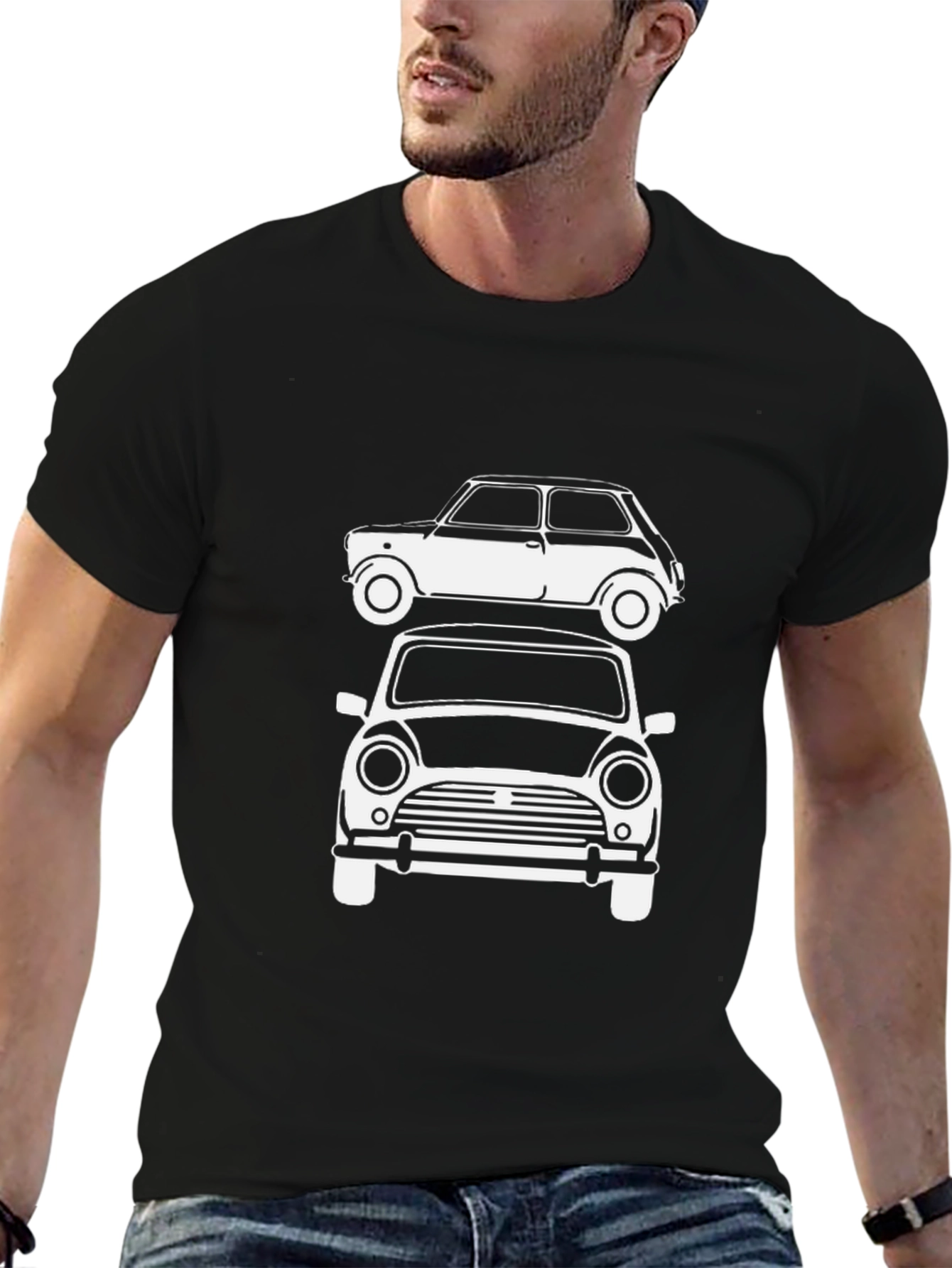 Classic Car Graphic T-Shirt - Retro Automotive Style