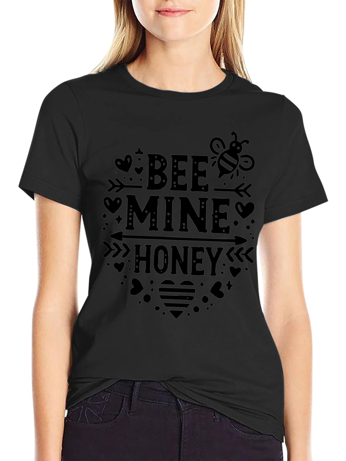 Bee Mine Honey Graphic Tee - Valentines Day Gift