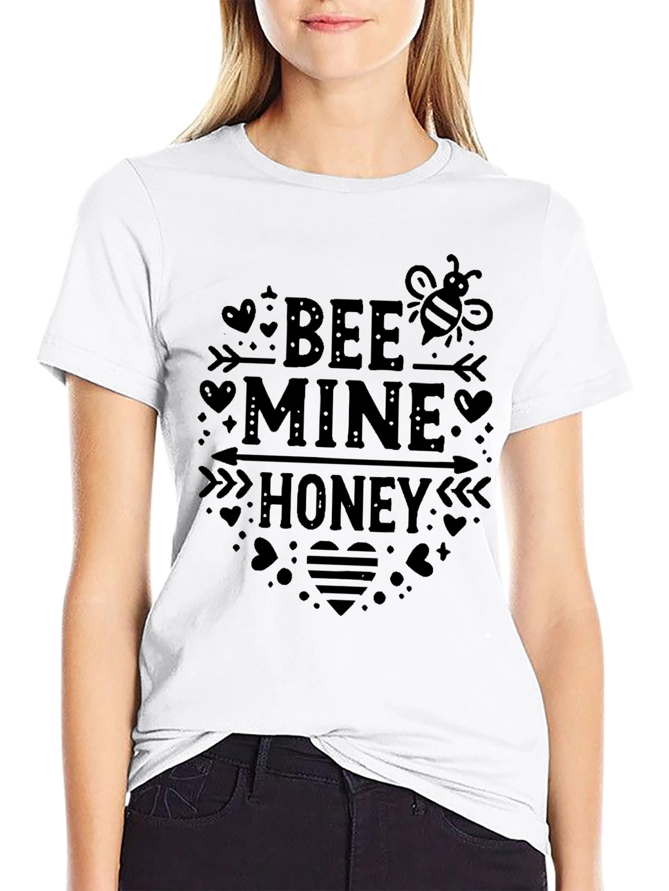 Bee Mine Honey Graphic Tee - Valentines Day Gift