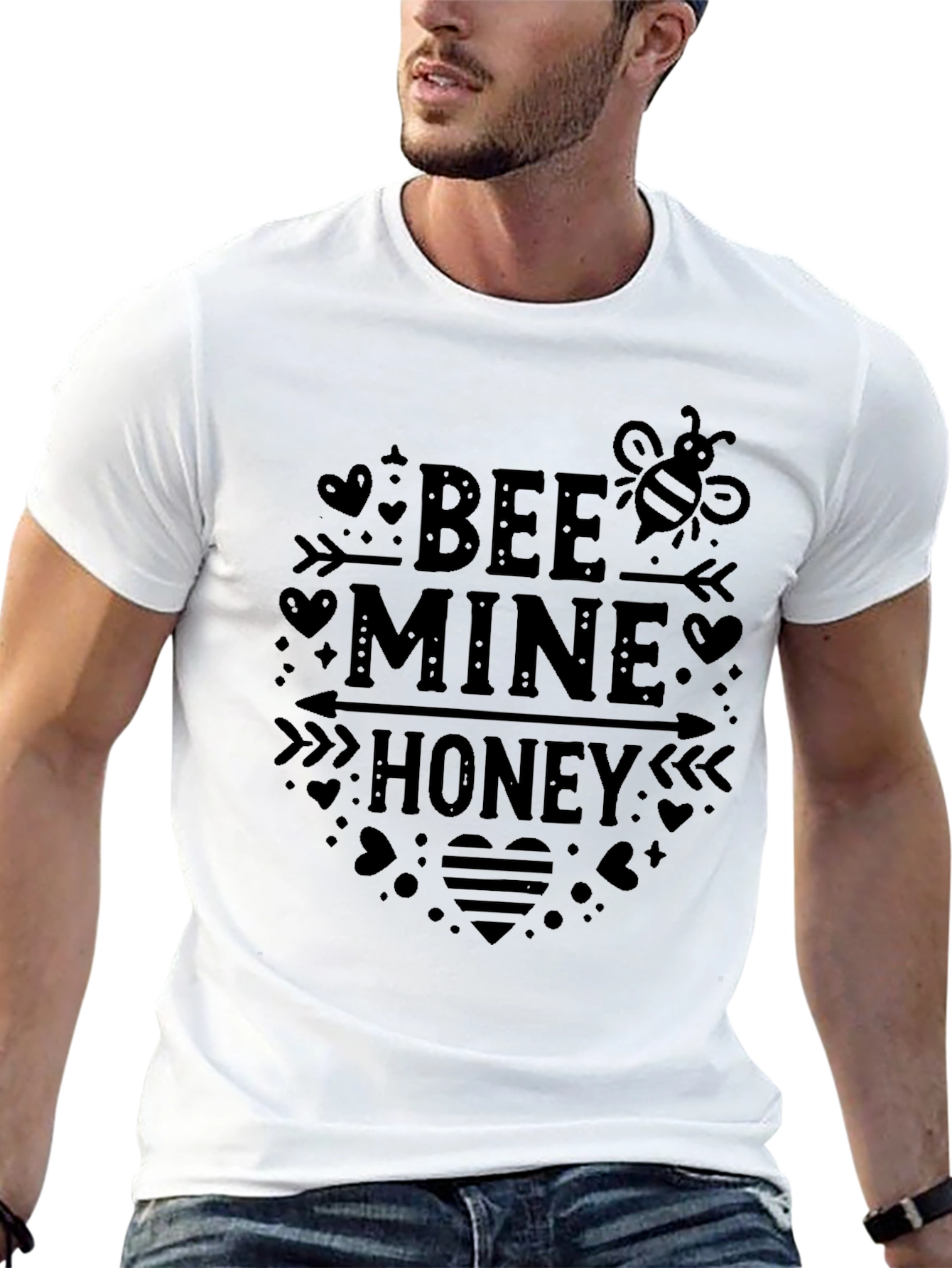 Bee Mine Honey Graphic Tee - Valentines Day Gift