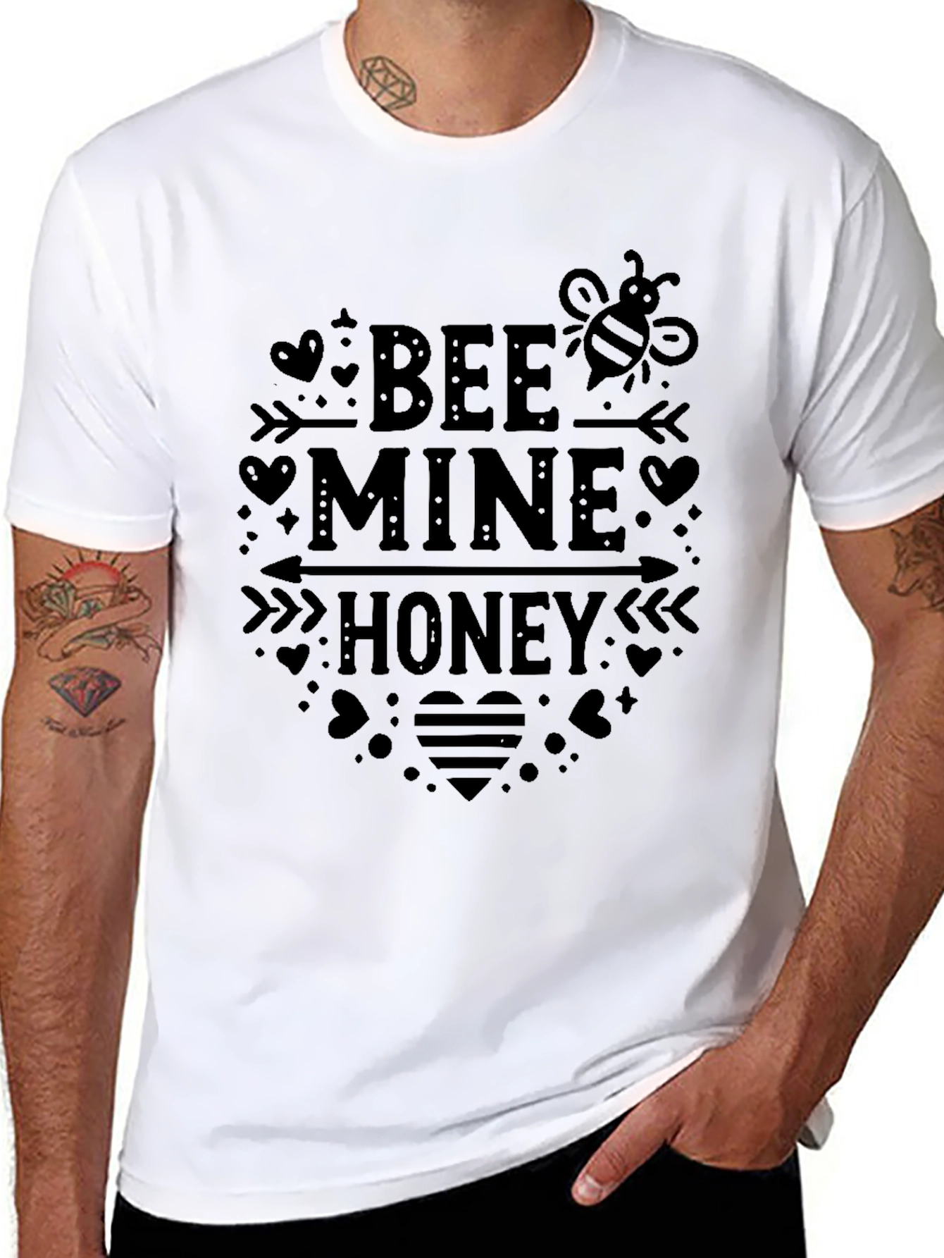 Bee Mine Honey Graphic Tee - Valentines Day Gift