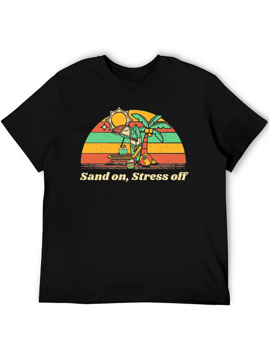 Sand On Stress Off Beach Vacation T-Shirt