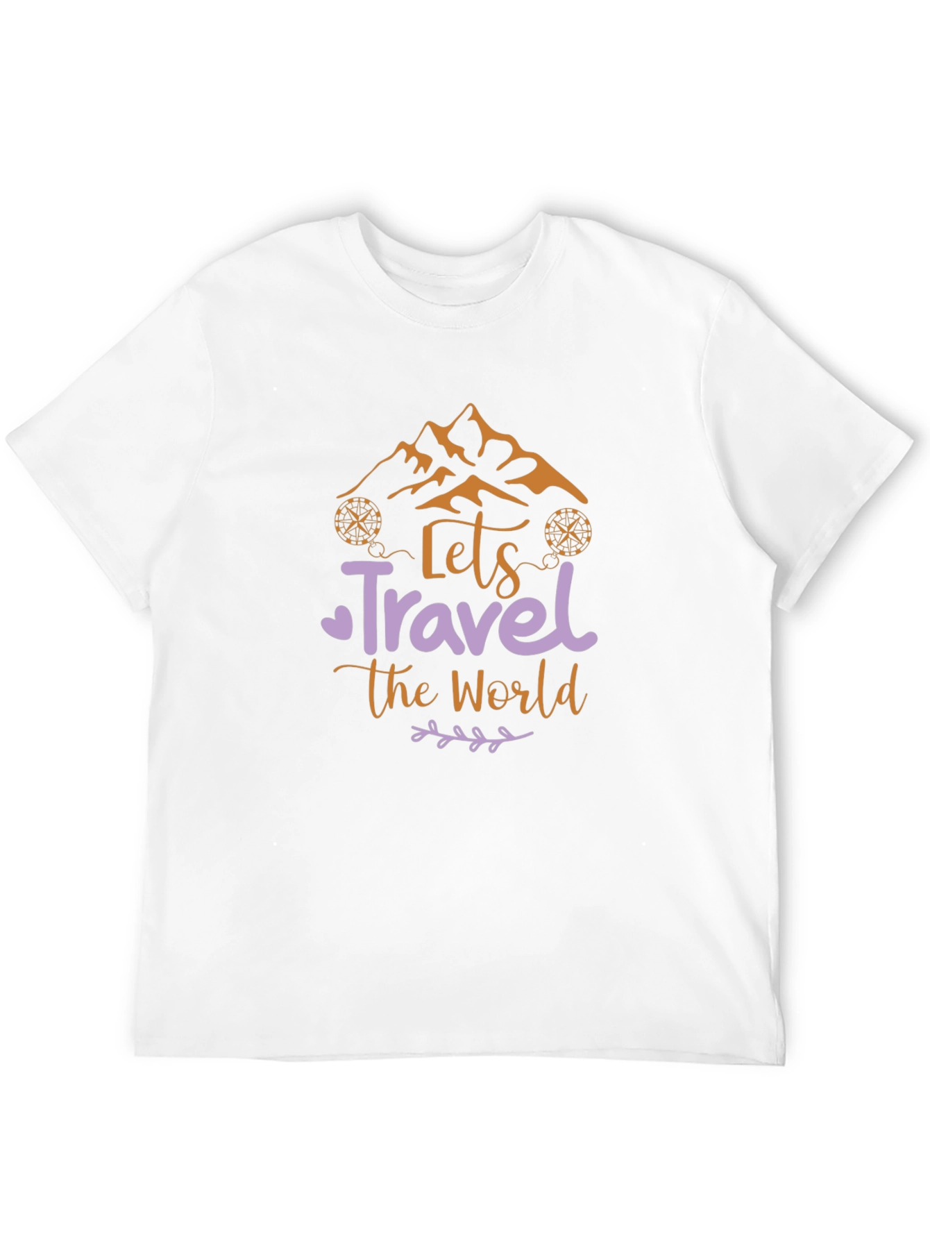 Lets Travel The World Tee - Mountain Adventure