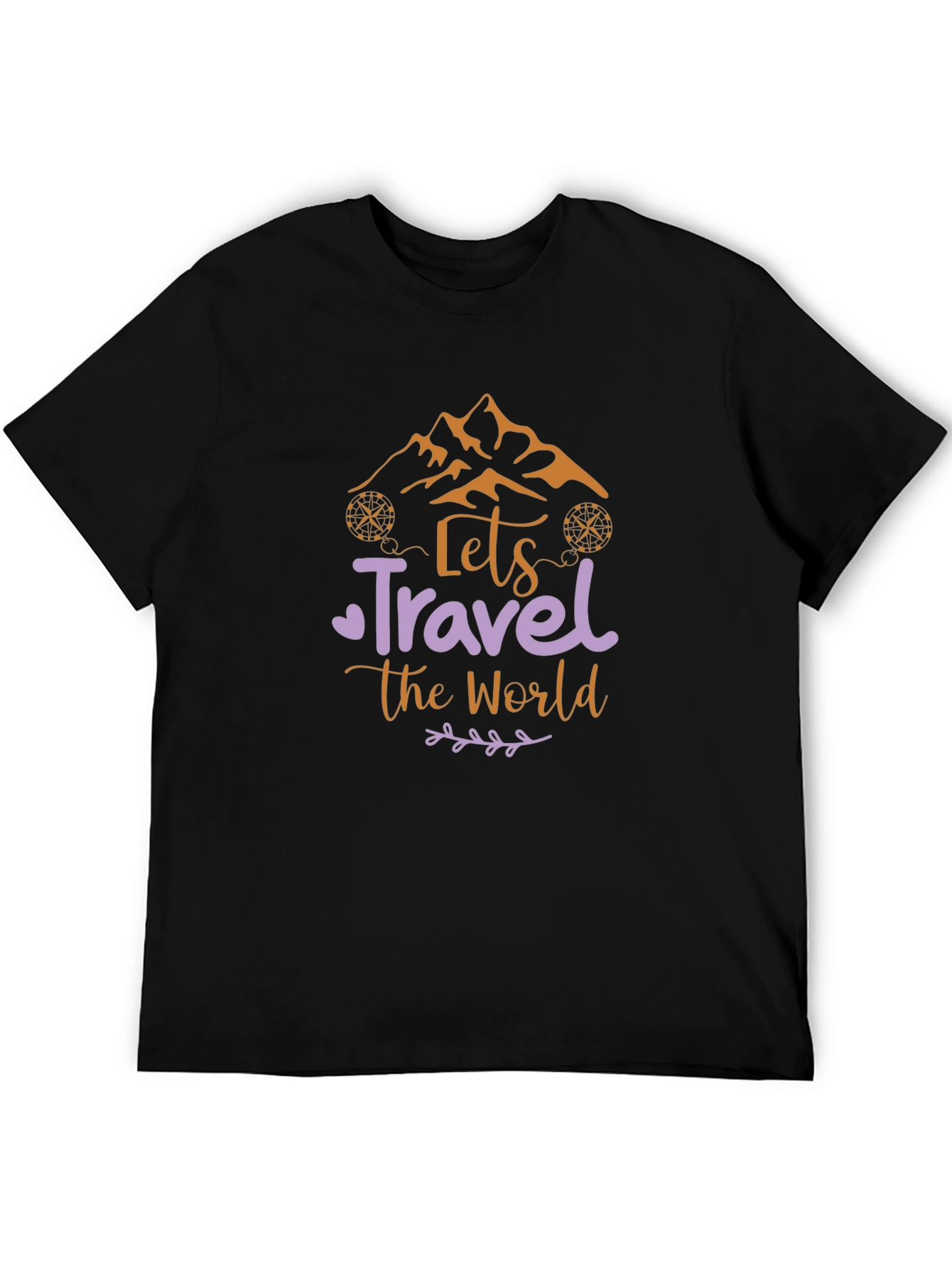 Lets Travel The World Tee - Mountain Adventure