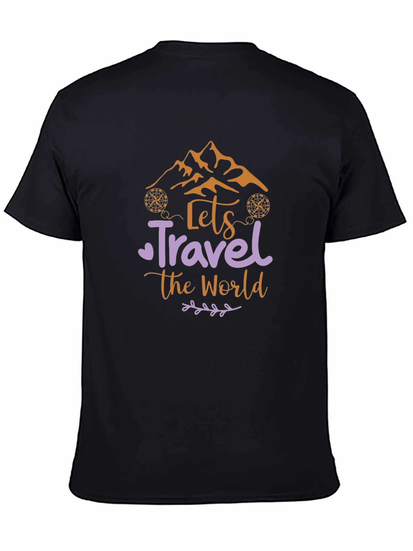 Lets Travel The World Tee - Mountain Adventure