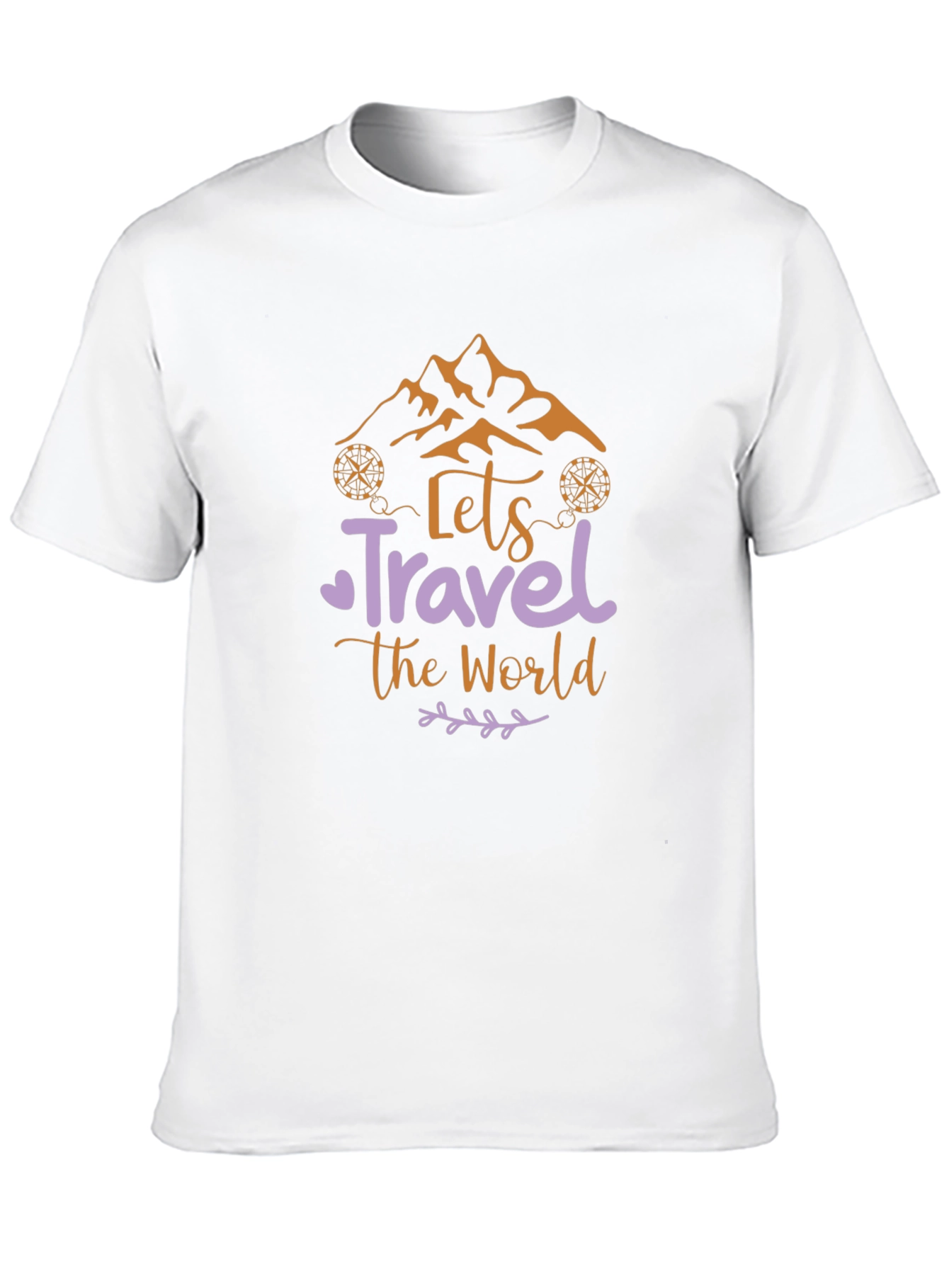 Lets Travel The World Tee - Mountain Adventure