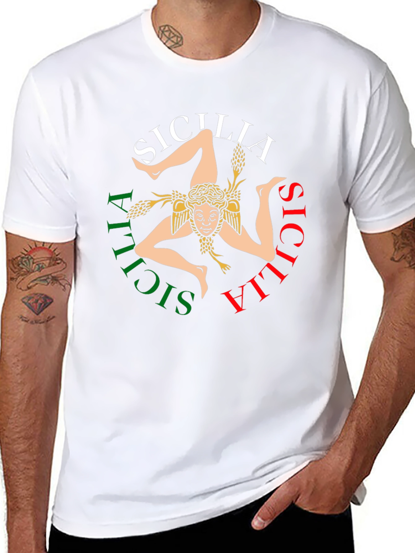 Sicilia Trinacria T-Shirt - Italian Pride!