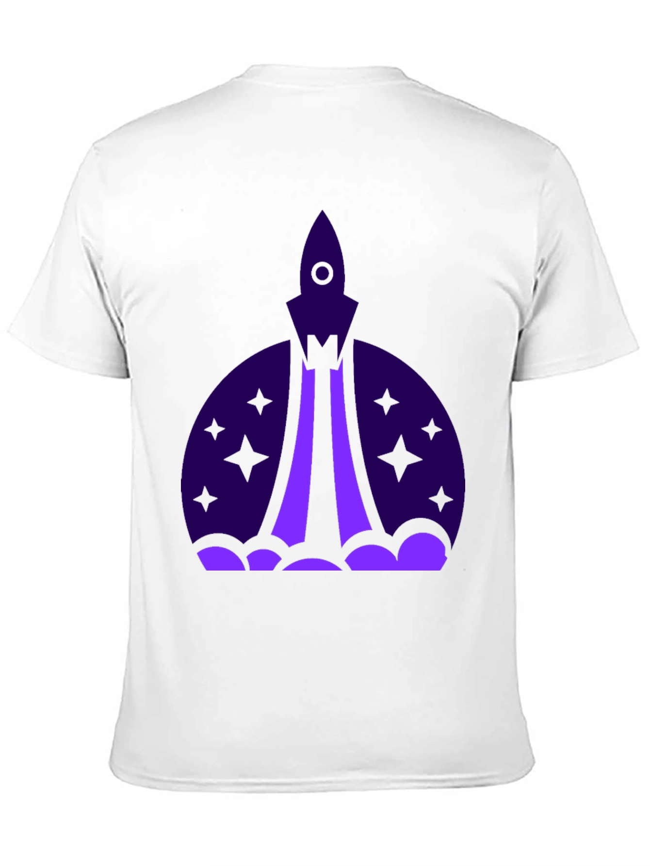 Rocket Launch Graphic Tee - Black Cotton T-Shirt