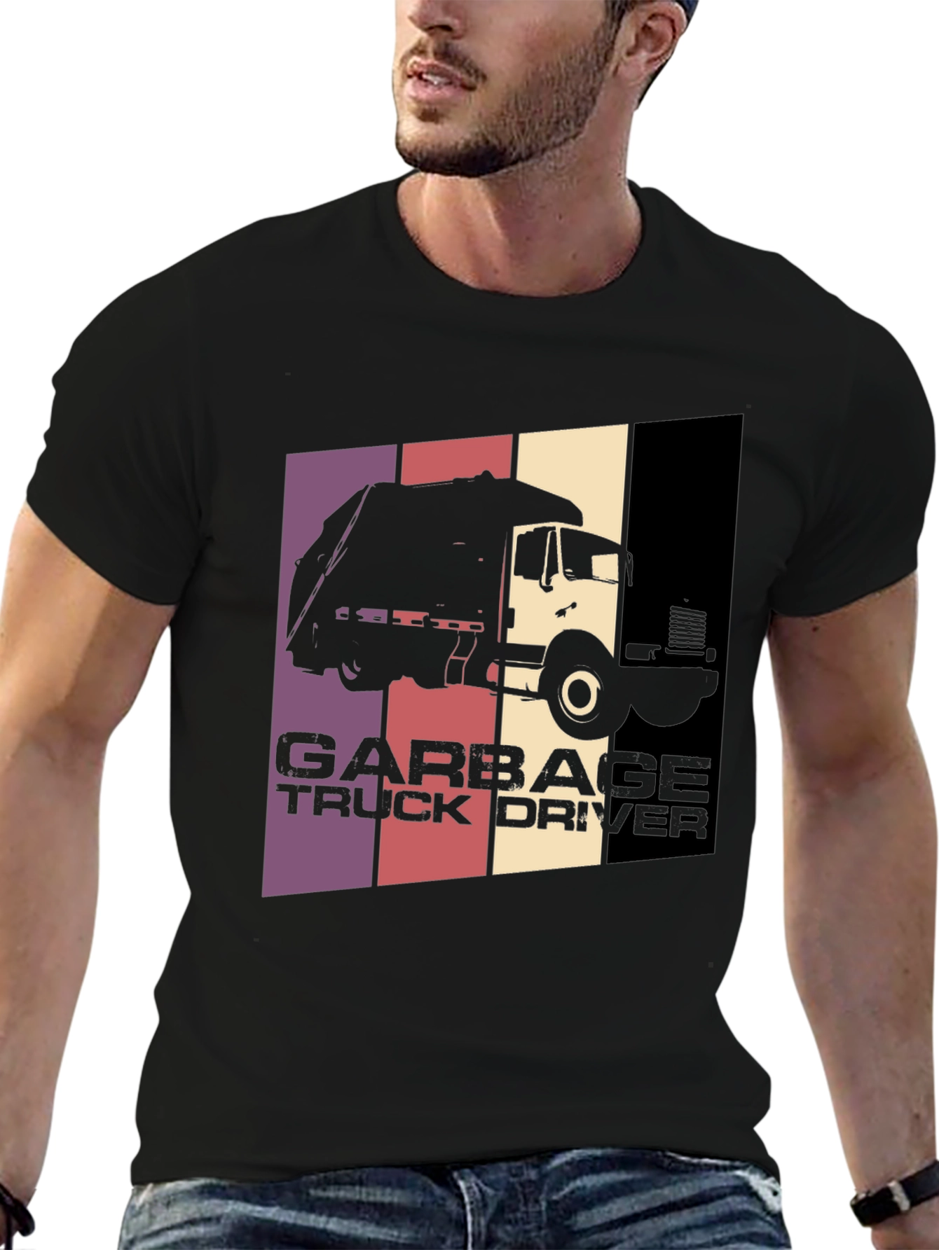 Garbage Truck Driver T-Shirt - Retro Style