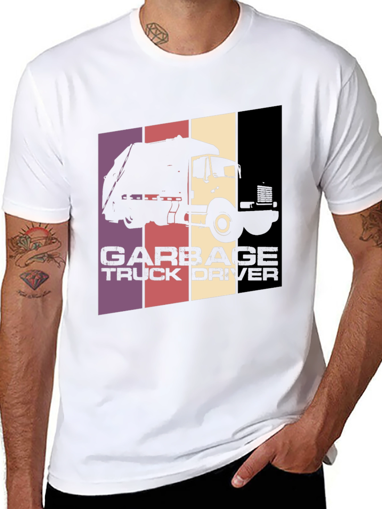 Garbage Truck Driver T-Shirt - Retro Style
