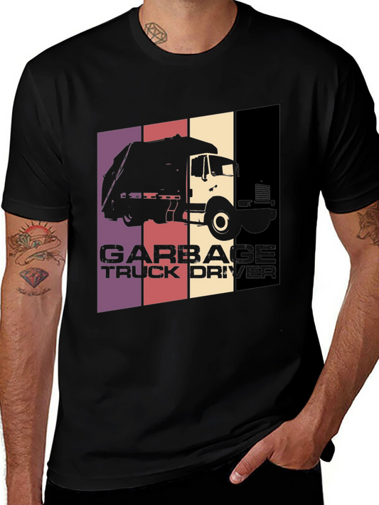 Garbage Truck Driver T-Shirt - Retro Style