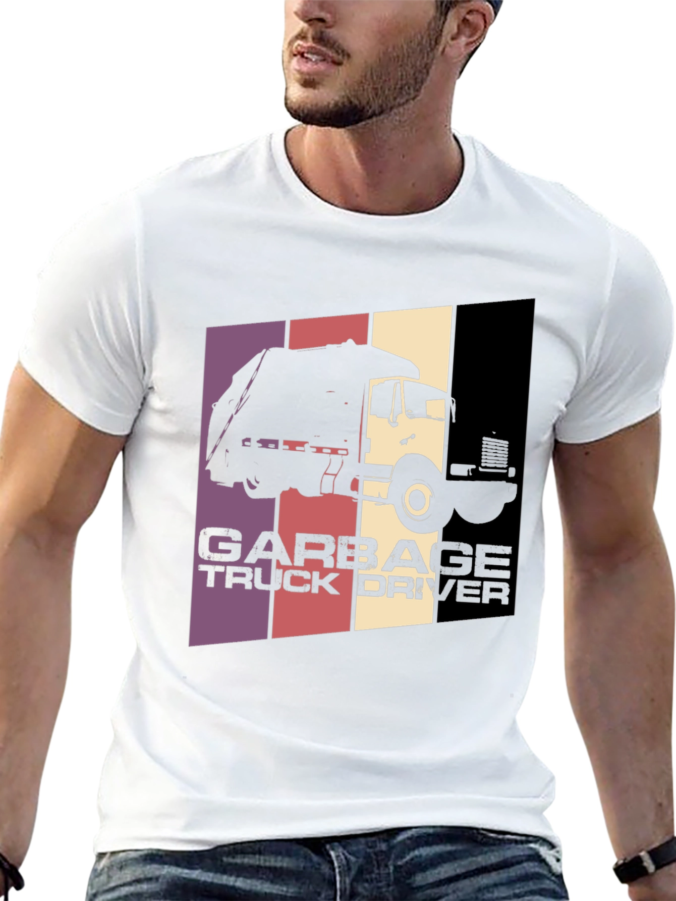 Garbage Truck Driver T-Shirt - Retro Style