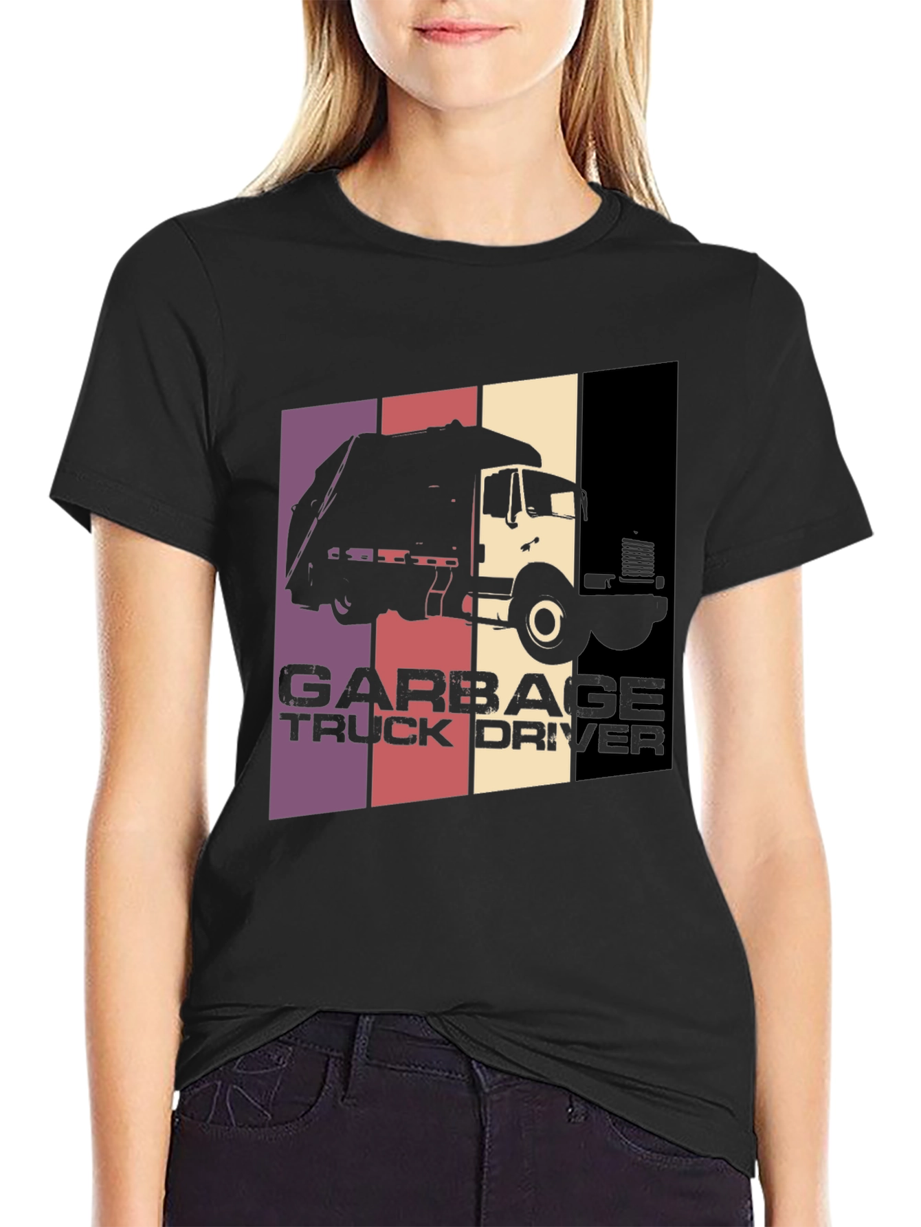 Garbage Truck Driver T-Shirt - Retro Style