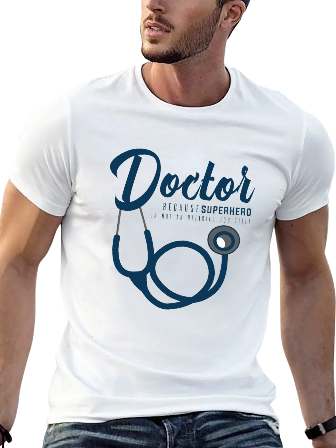 Doctor Superhero T-Shirt - Black Graphic Tee