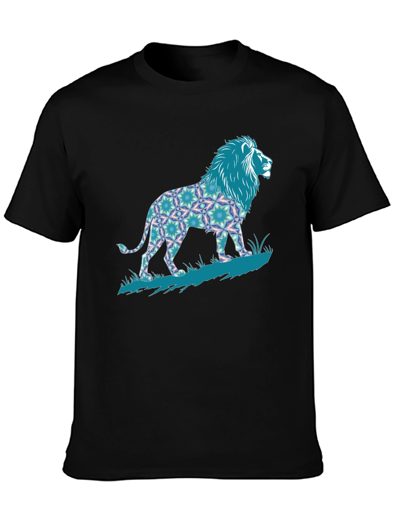Lion Graphic Print Tee - Bold Mens T-Shirt