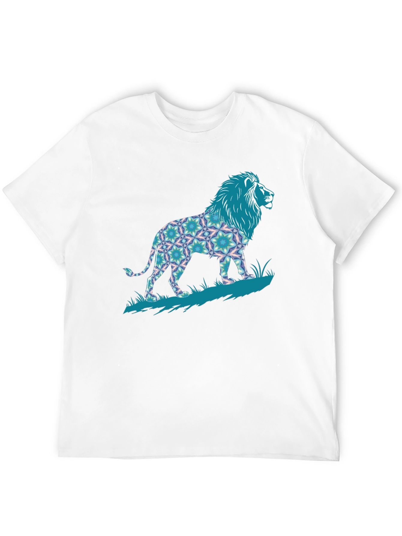 Lion Graphic Print Tee - Bold Mens T-Shirt