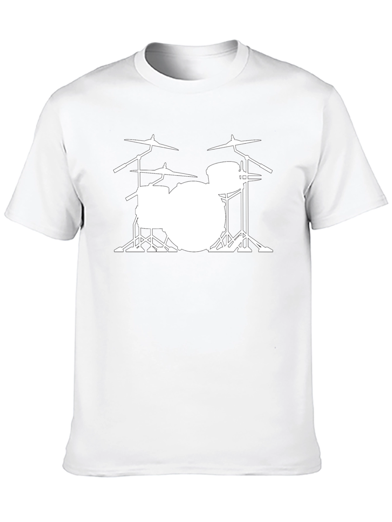 Drum Kit Graphic T-Shirt - Black