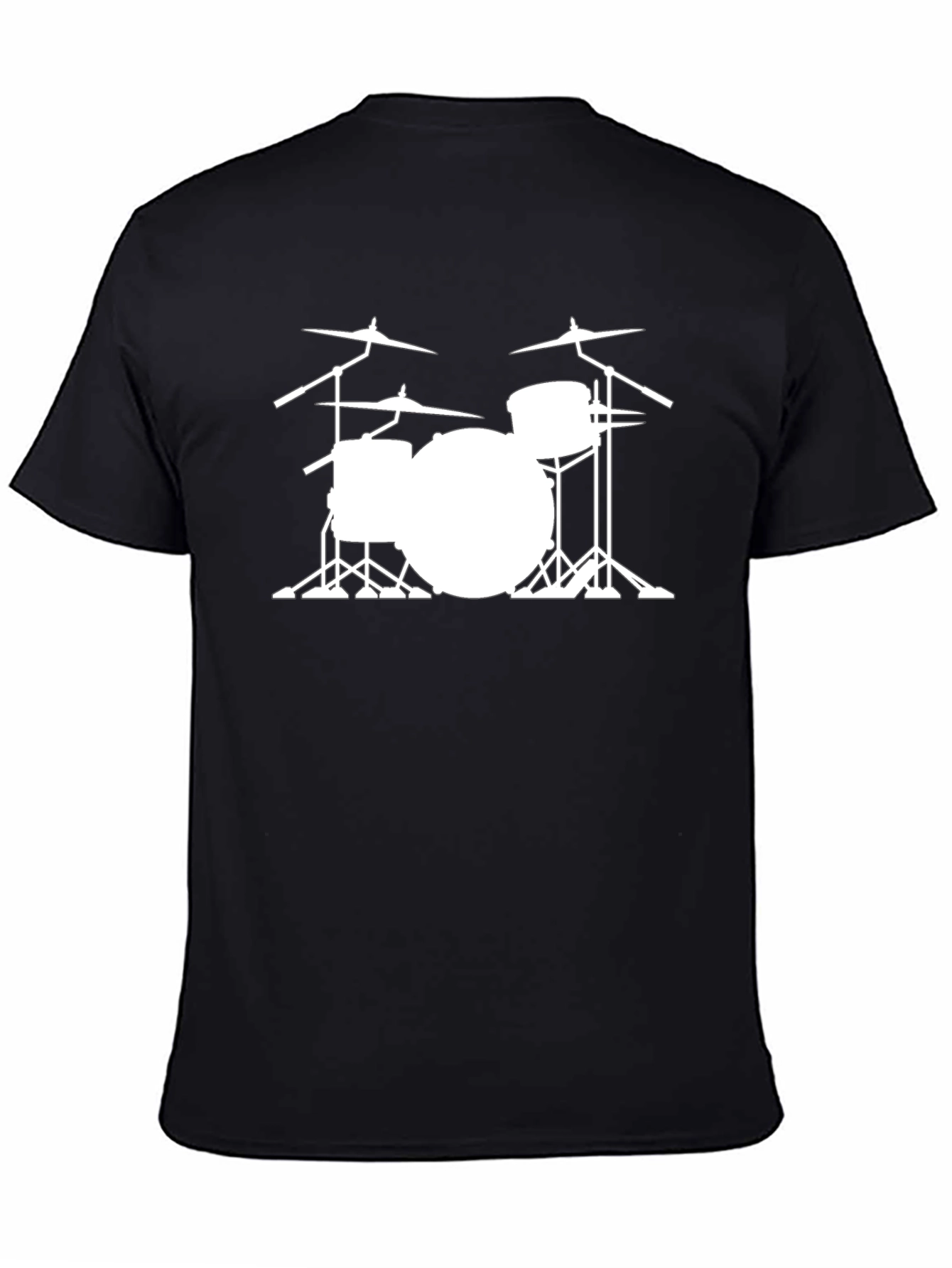 Drum Kit Graphic T-Shirt - Black