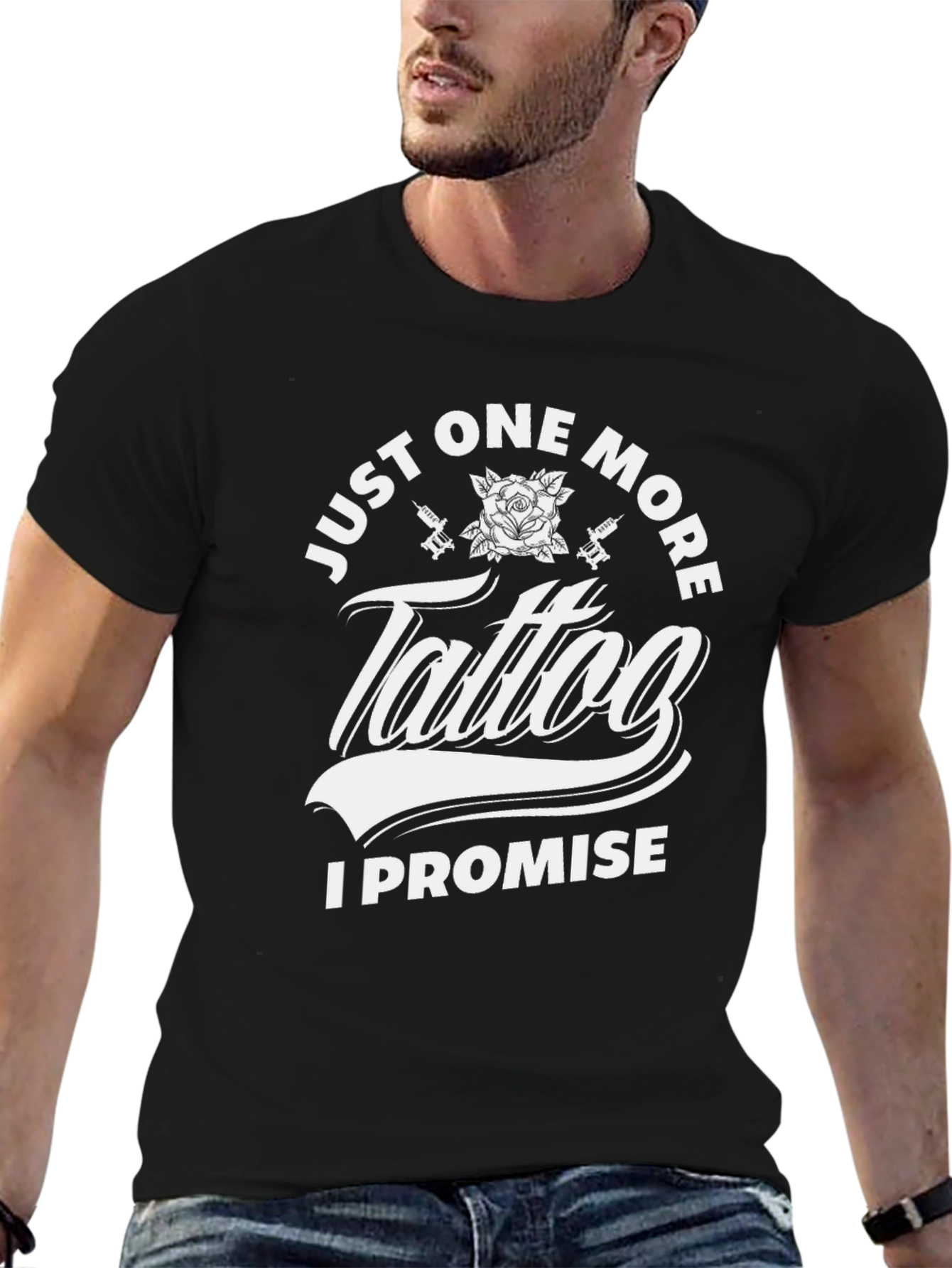 Just One More Tattoo T-Shirt - Black