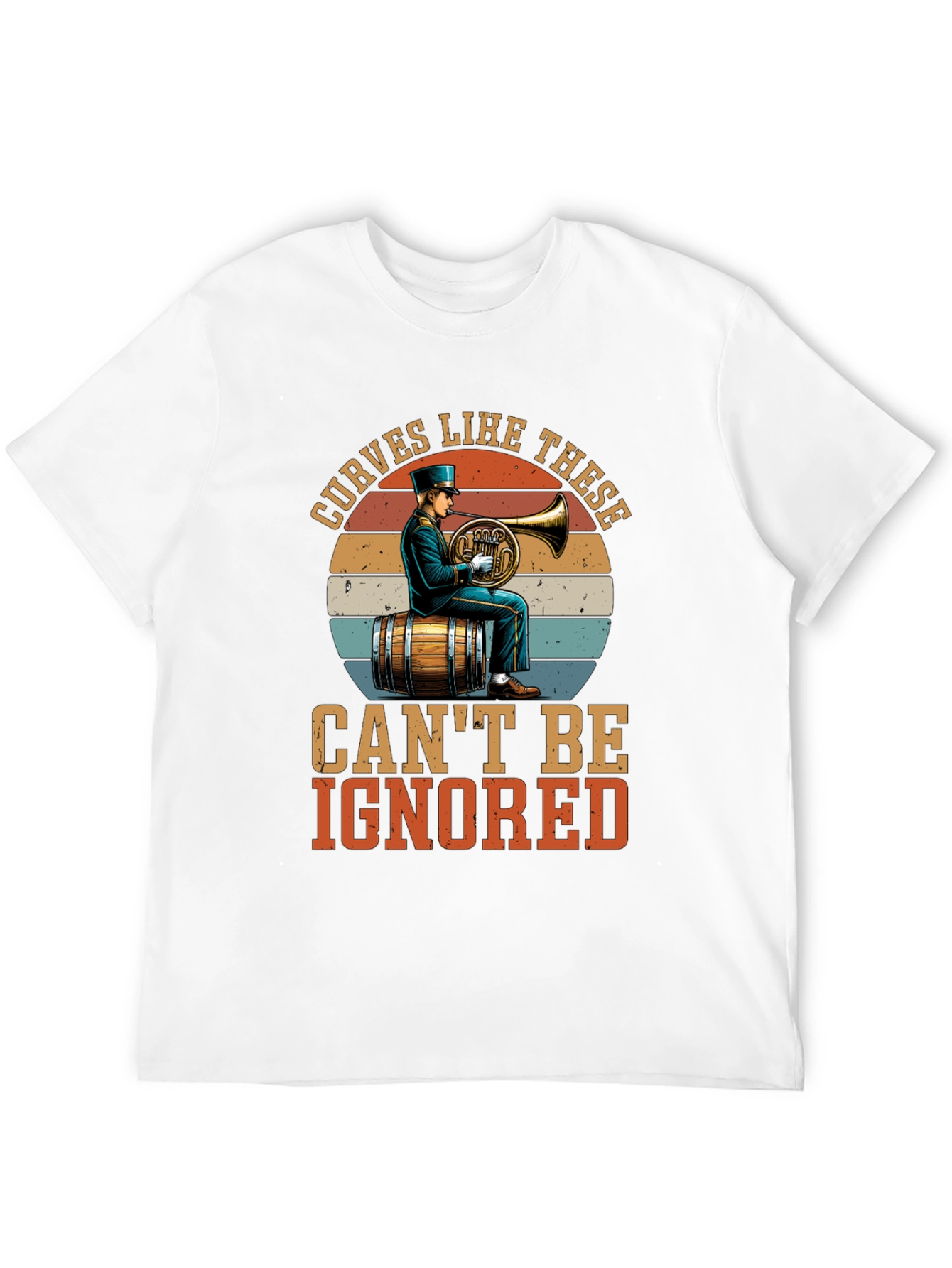 Curves Like These T-Shirt - Horn Player Design