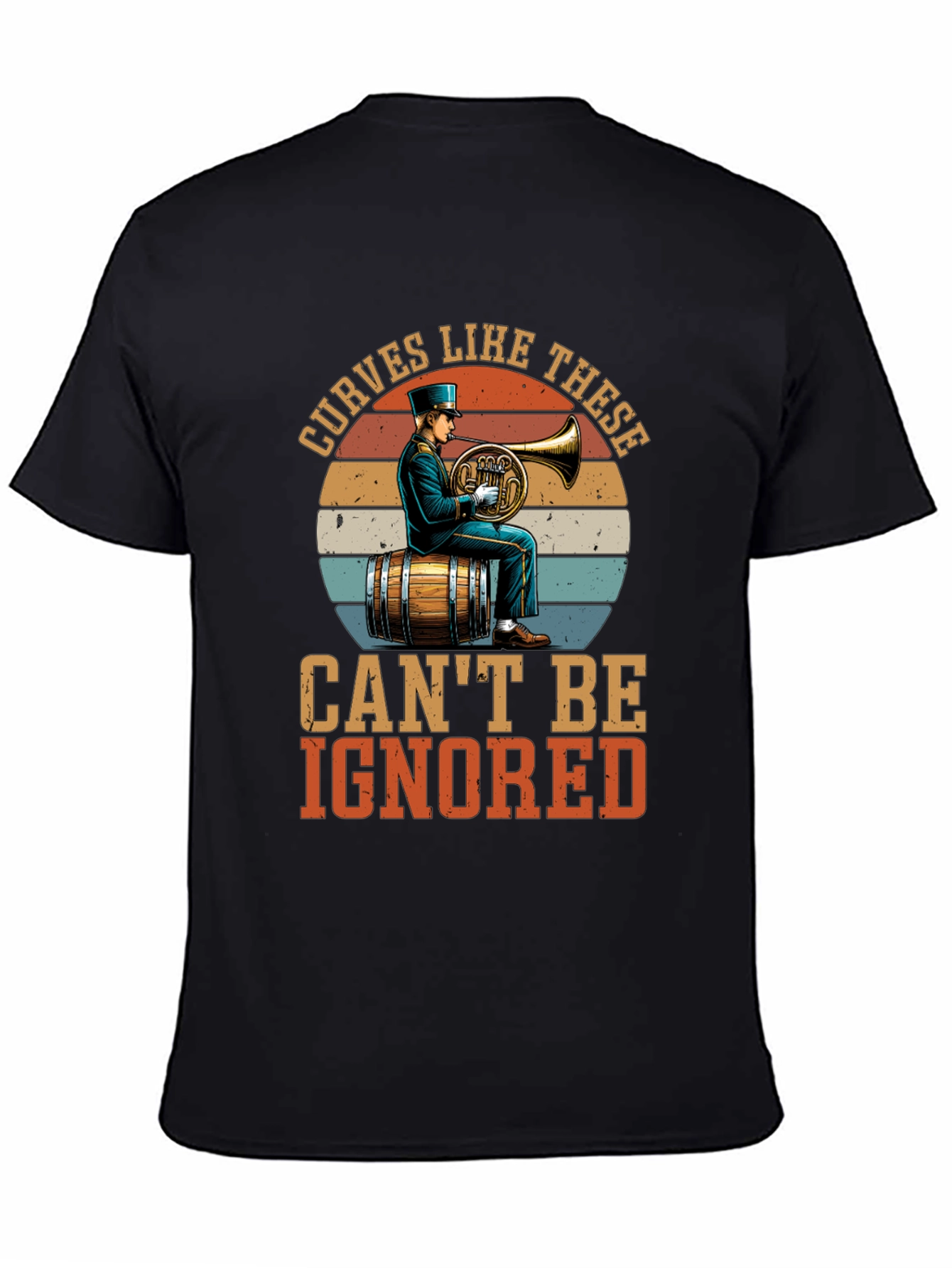 Curves Like These T-Shirt - Horn Player Design