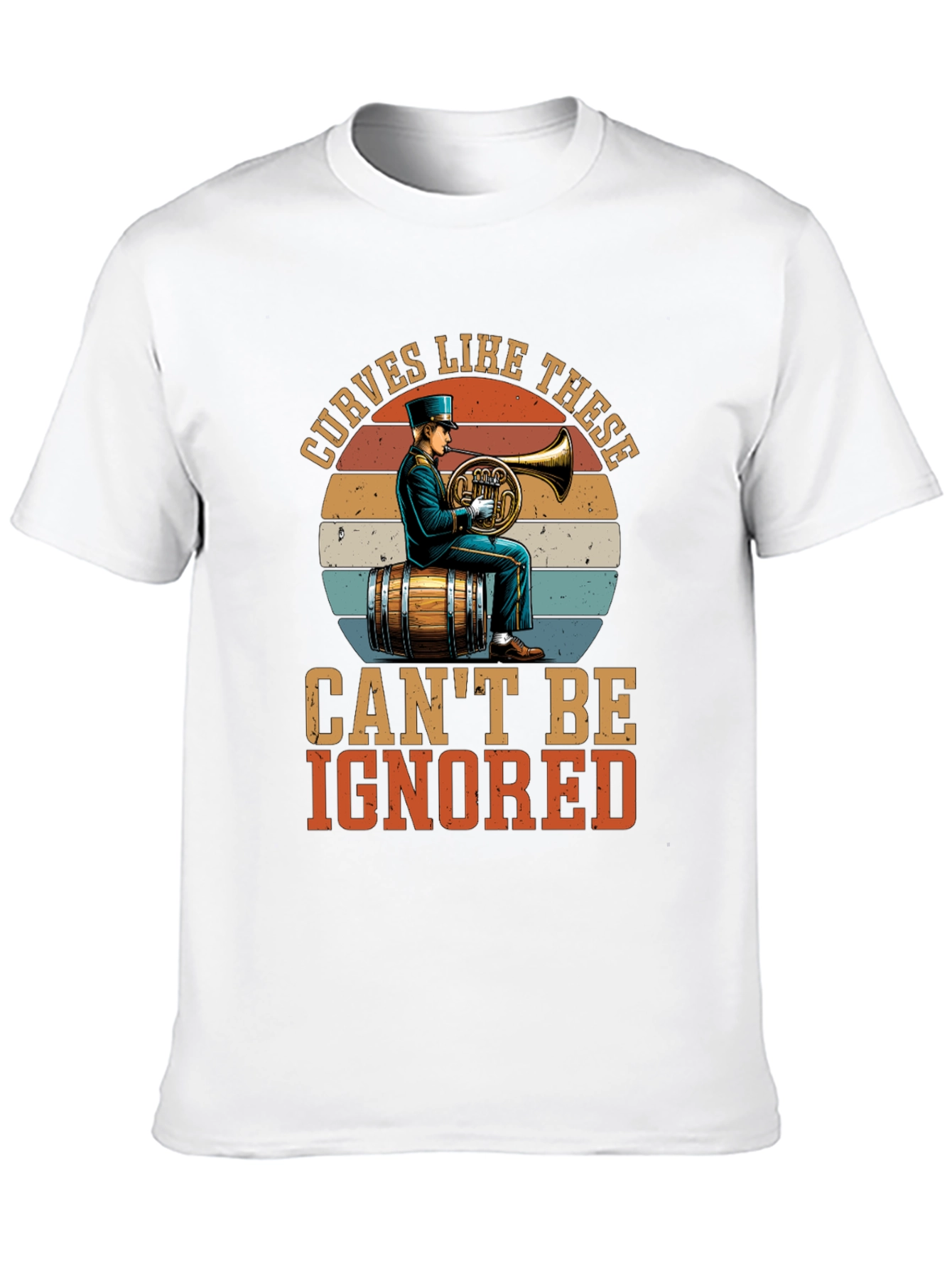 Curves Like These T-Shirt - Horn Player Design