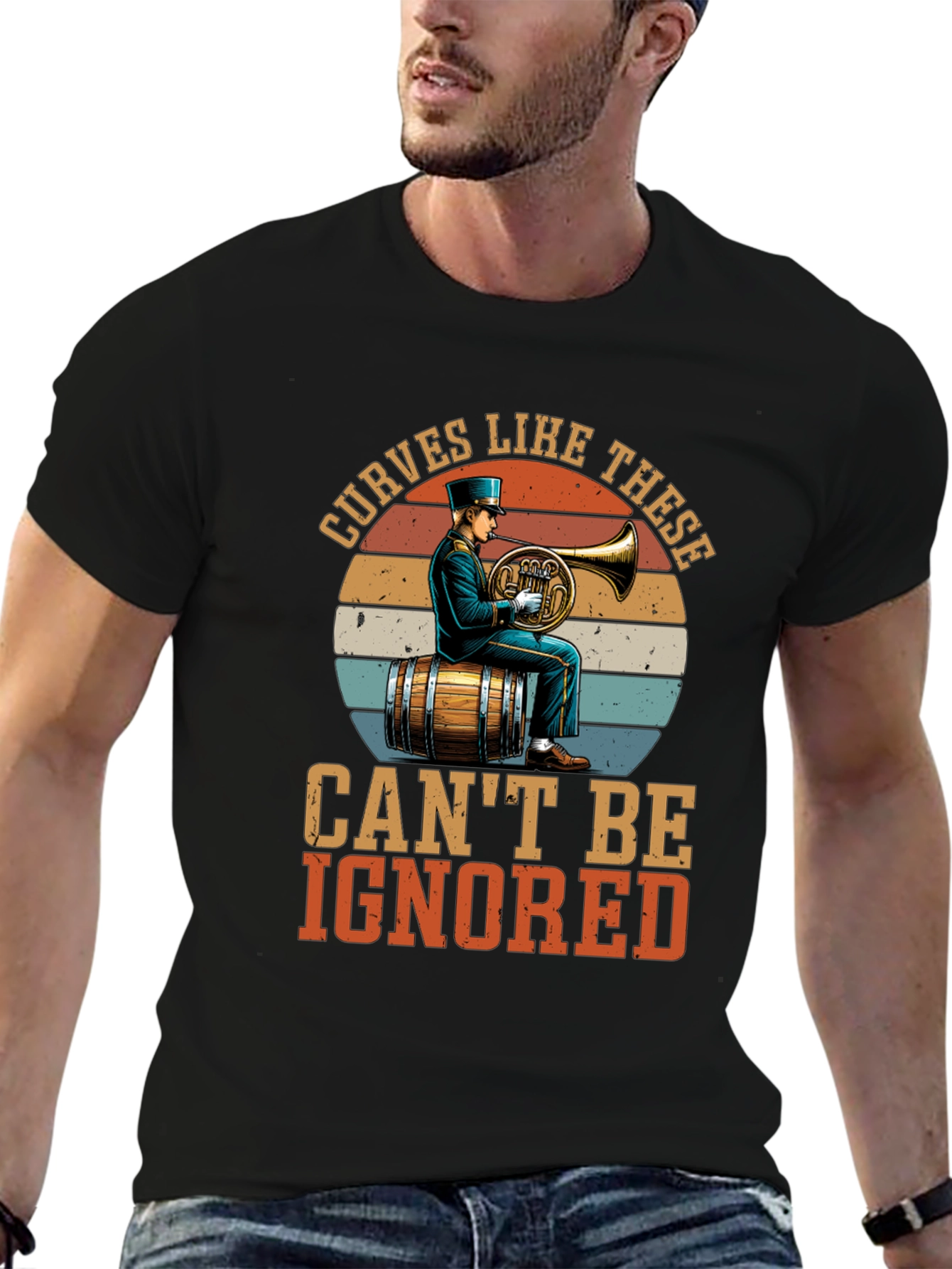Curves Like These T-Shirt - Horn Player Design