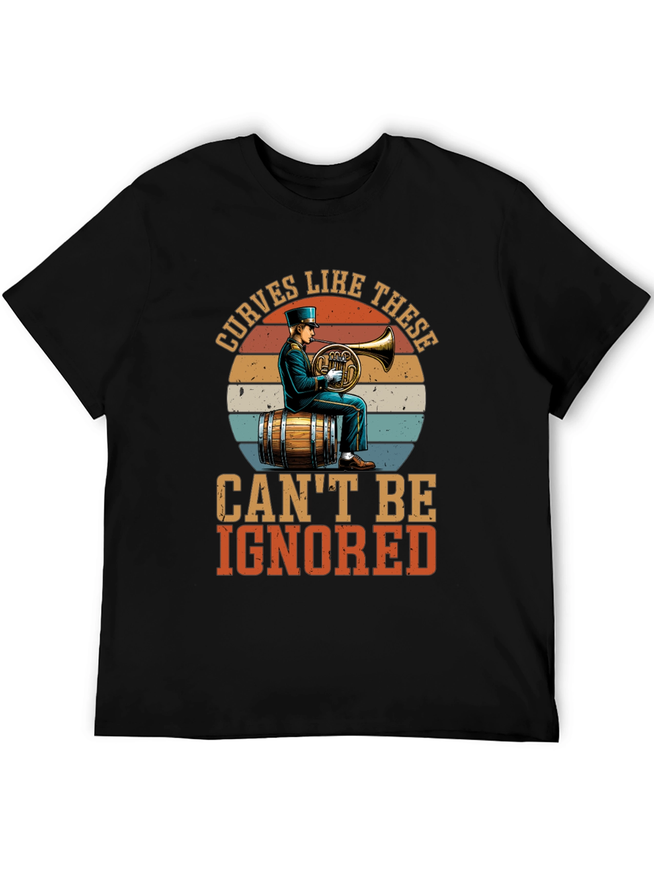 Curves Like These T-Shirt - Horn Player Design