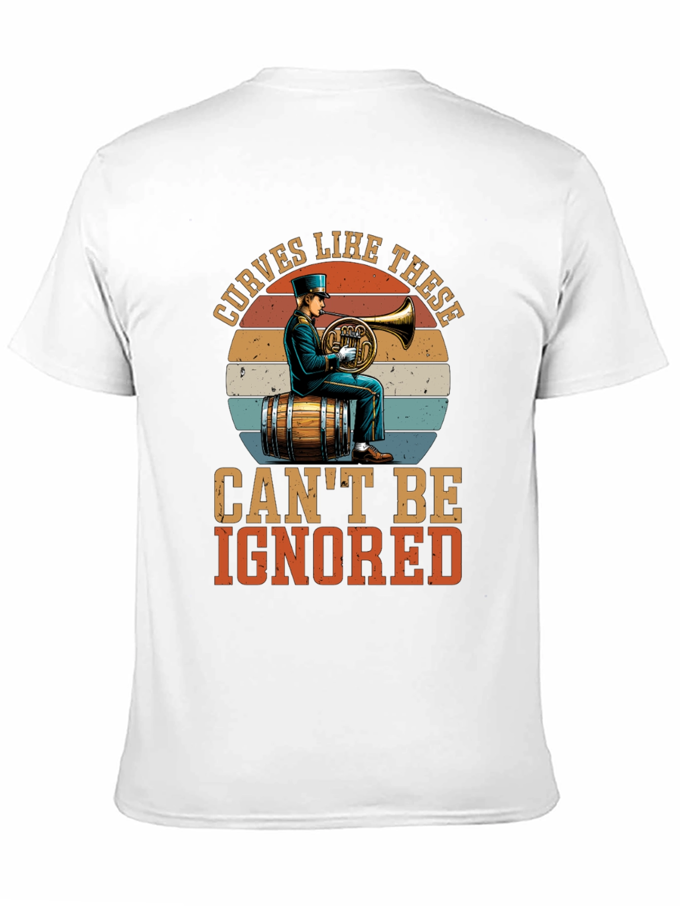 Curves Like These T-Shirt - Horn Player Design