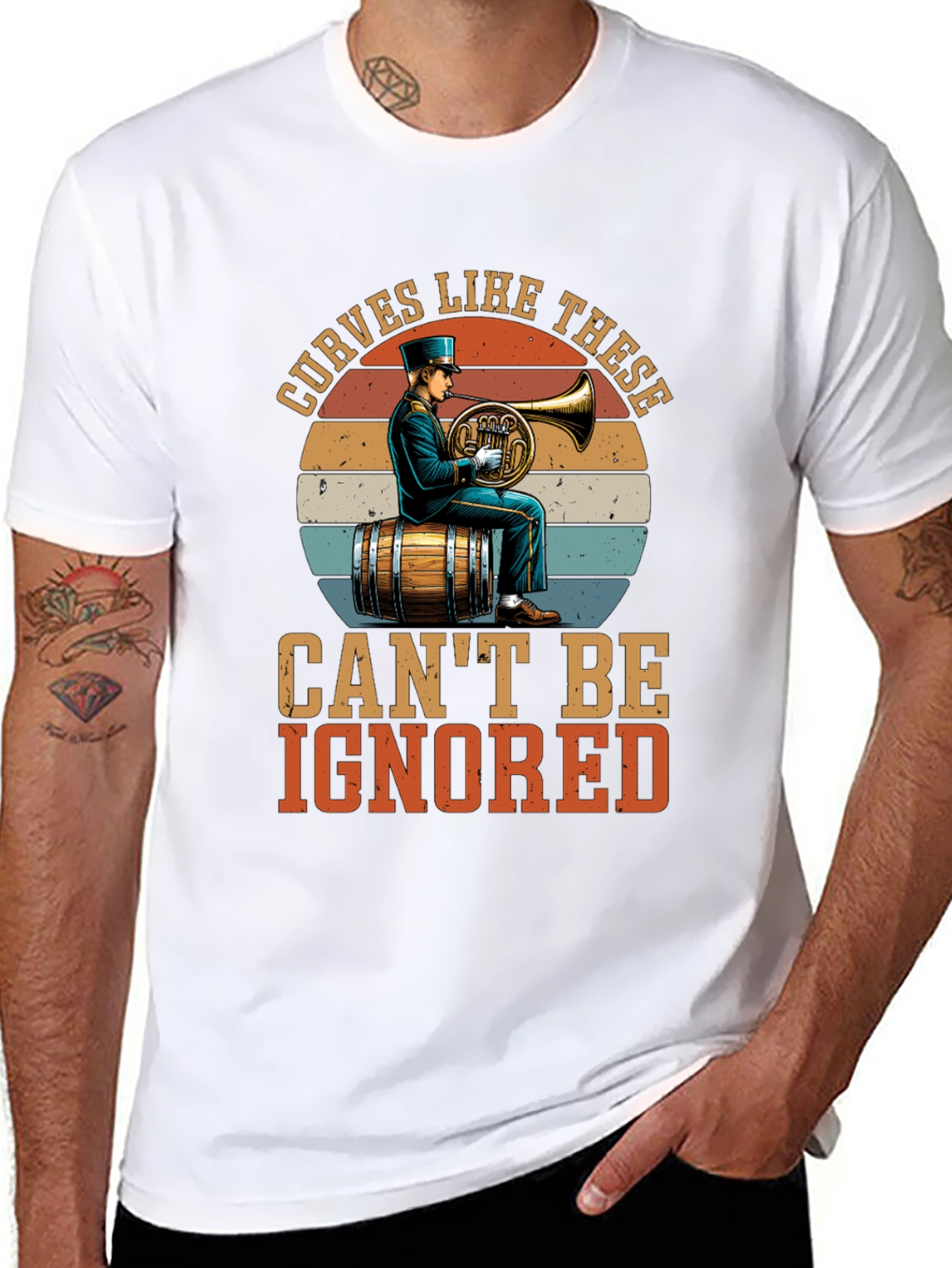 Curves Like These T-Shirt - Horn Player Design