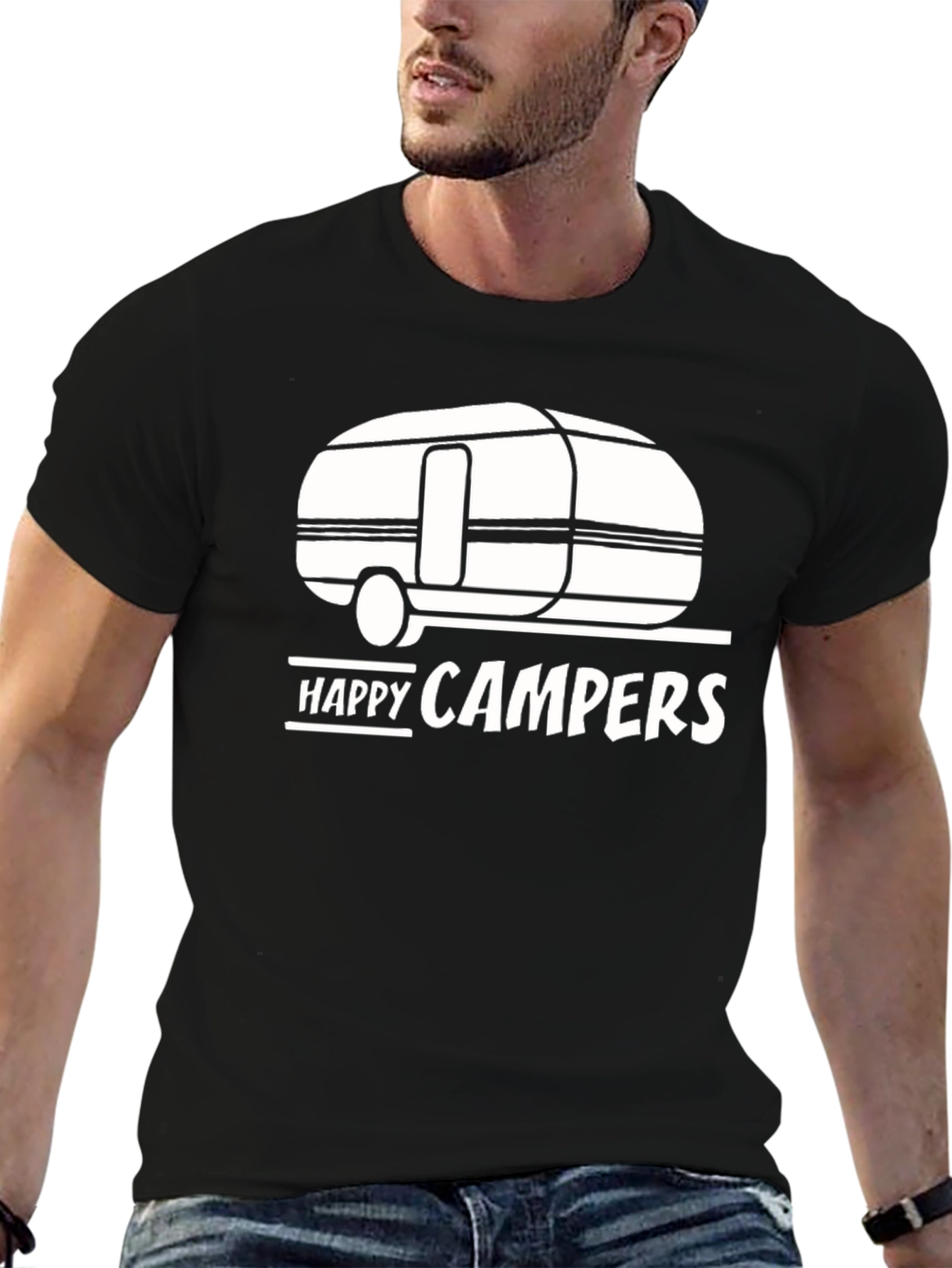 Happy Campers Graphic T-Shirt - Camping Tee