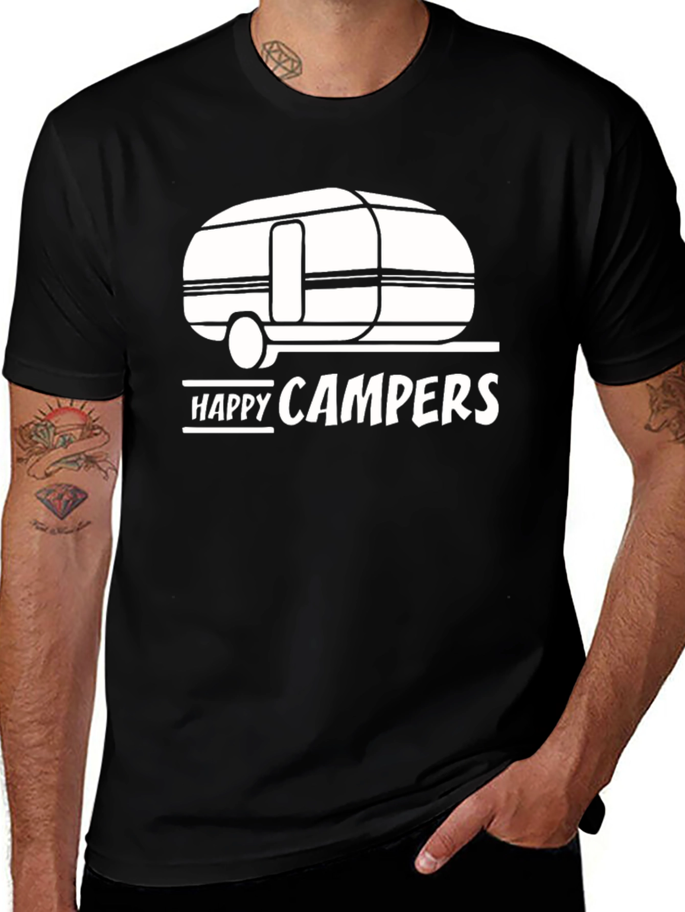Happy Campers Graphic T-Shirt - Camping Tee
