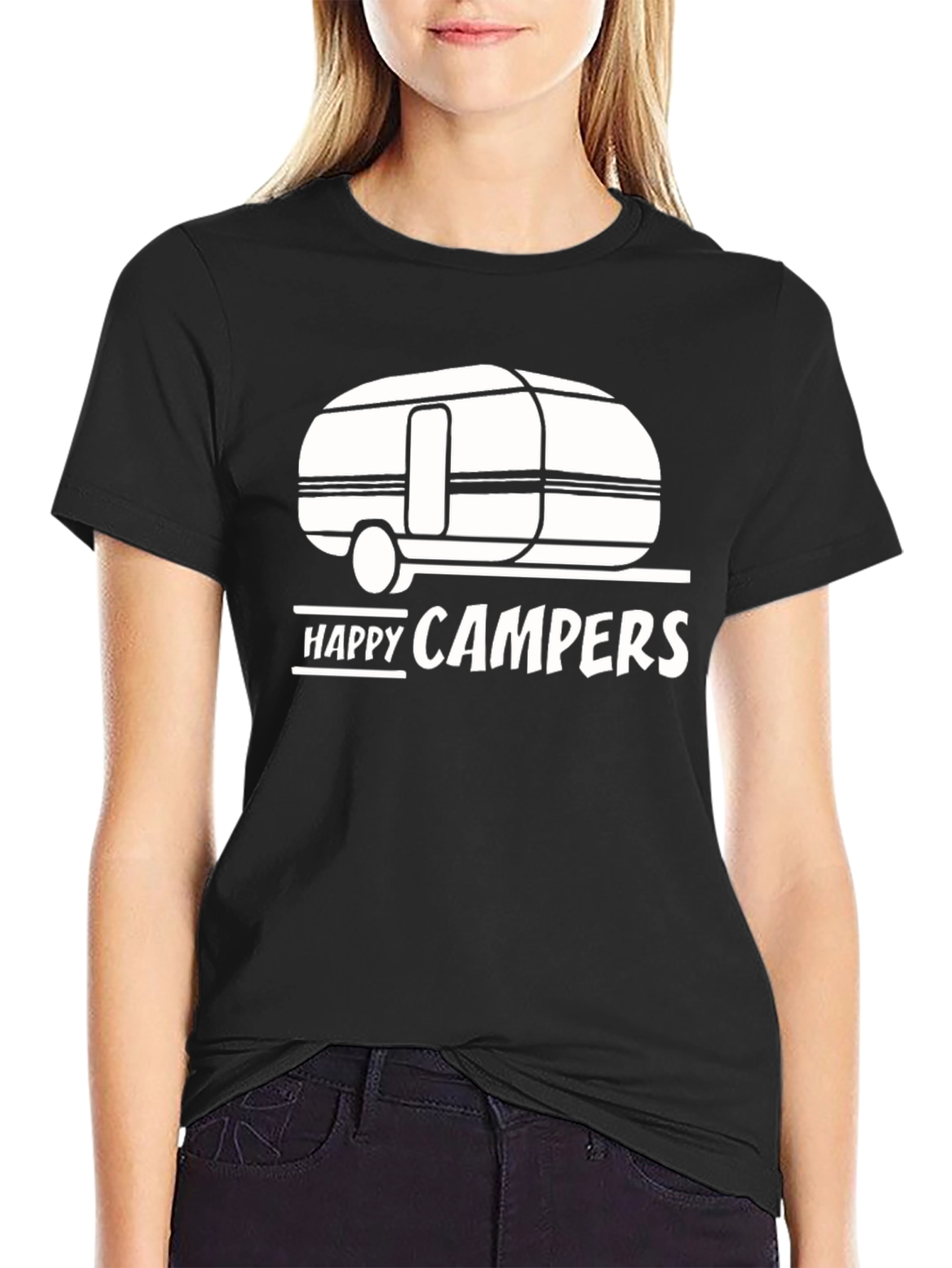 Happy Campers Graphic T-Shirt - Camping Tee