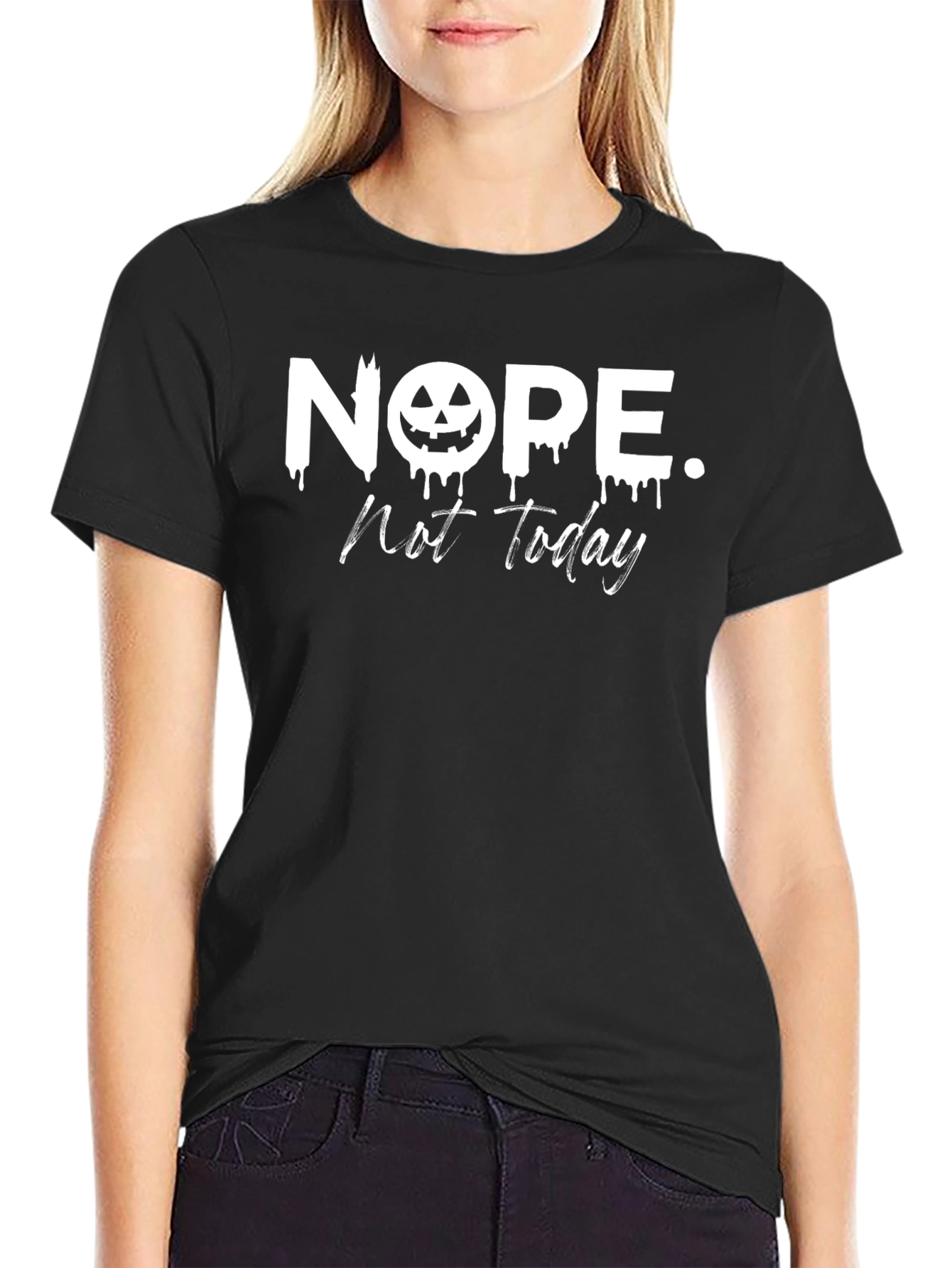 Nope. Not Today Halloween Graphic Tee