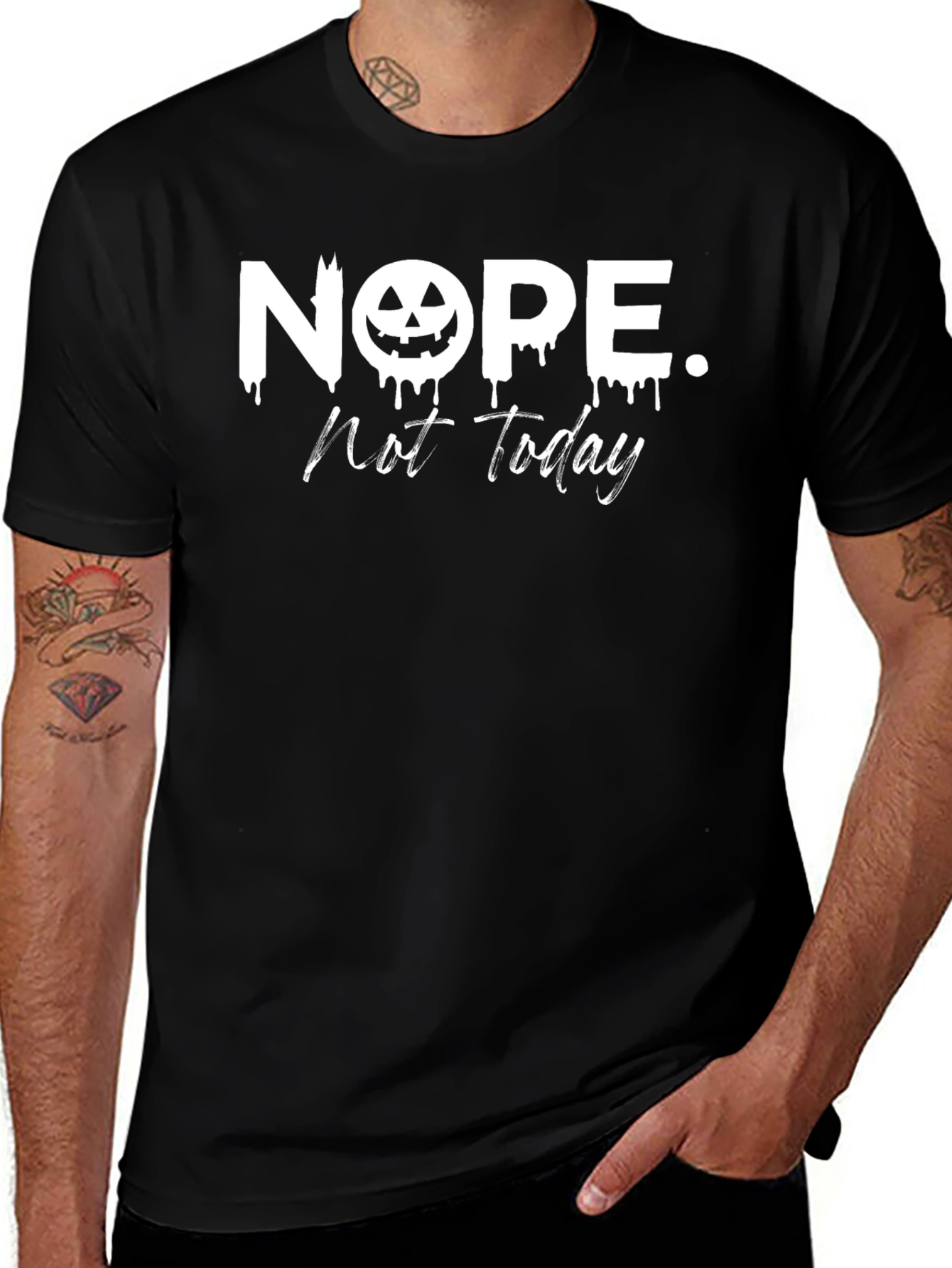 Nope. Not Today Halloween Graphic Tee