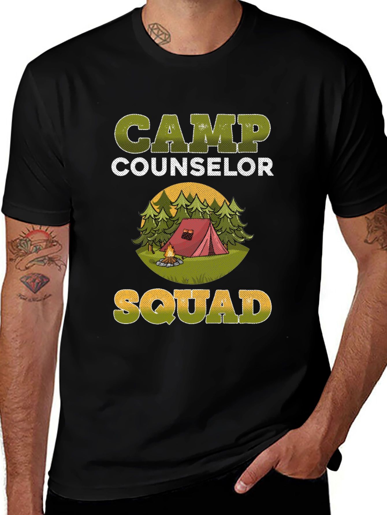 Camp Counselor Squad T-Shirt Camping Adventure Tee