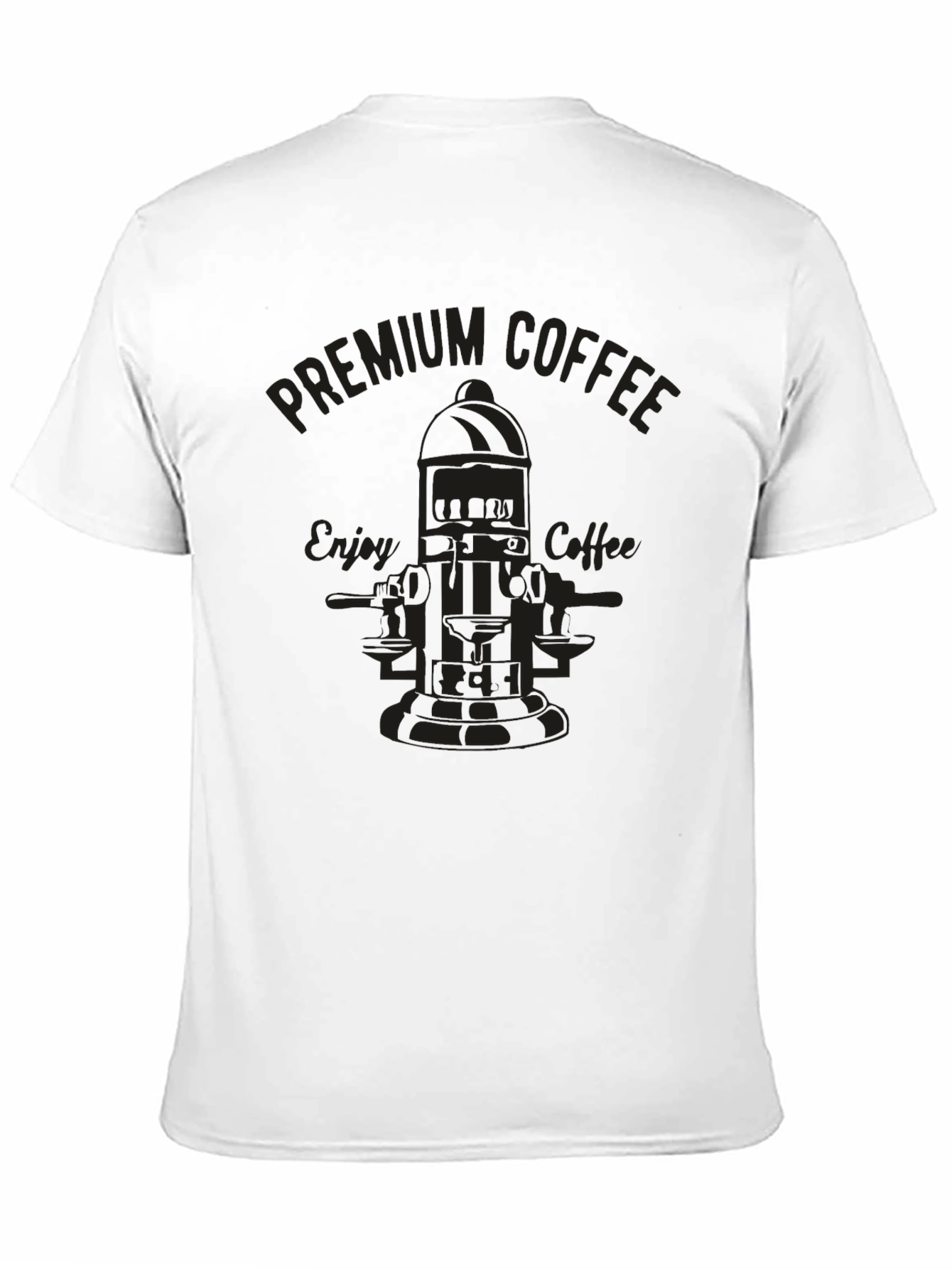 Premium Coffee Graphic T-Shirt - Black