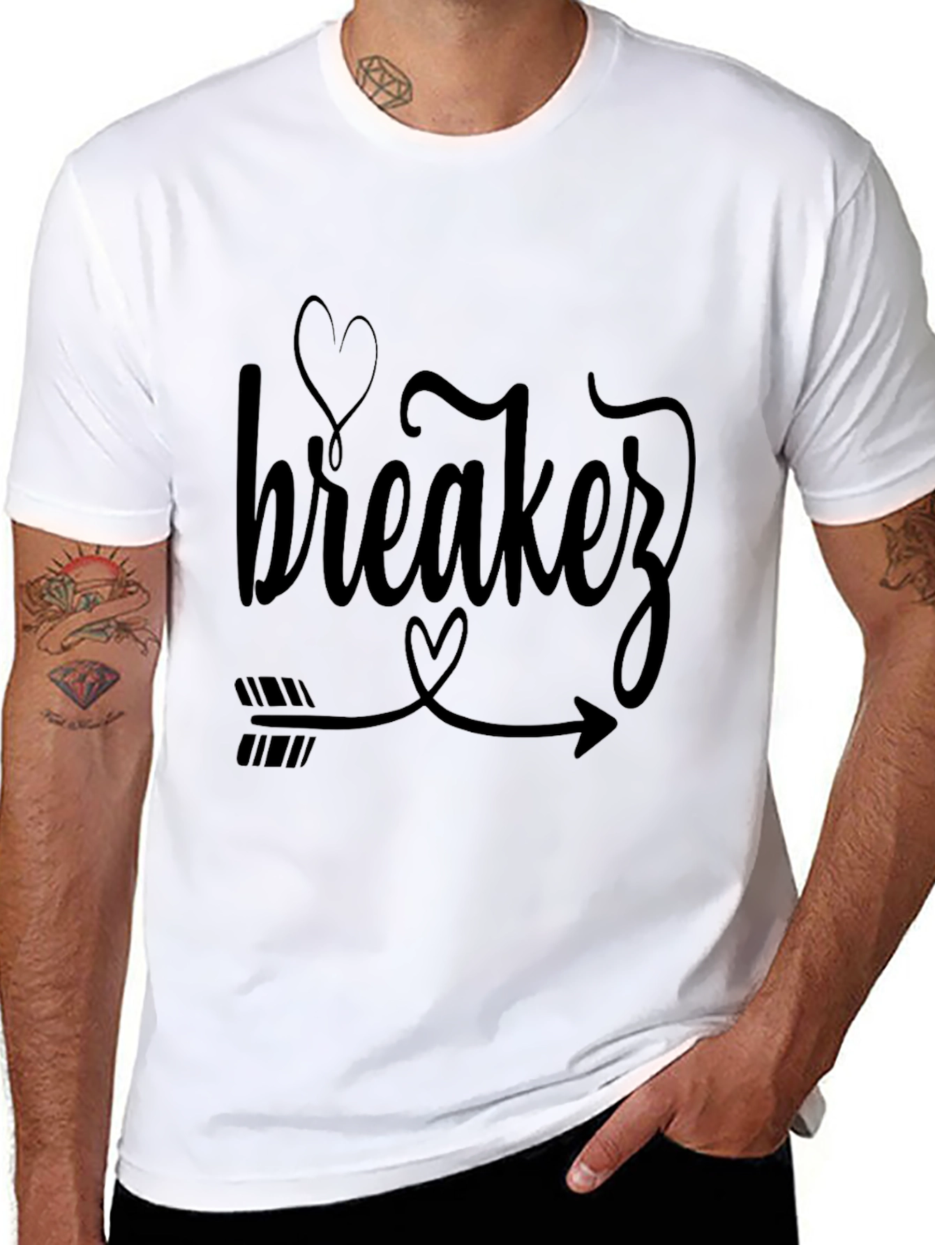 Heartbreaker Arrow Graphic Tee - Black