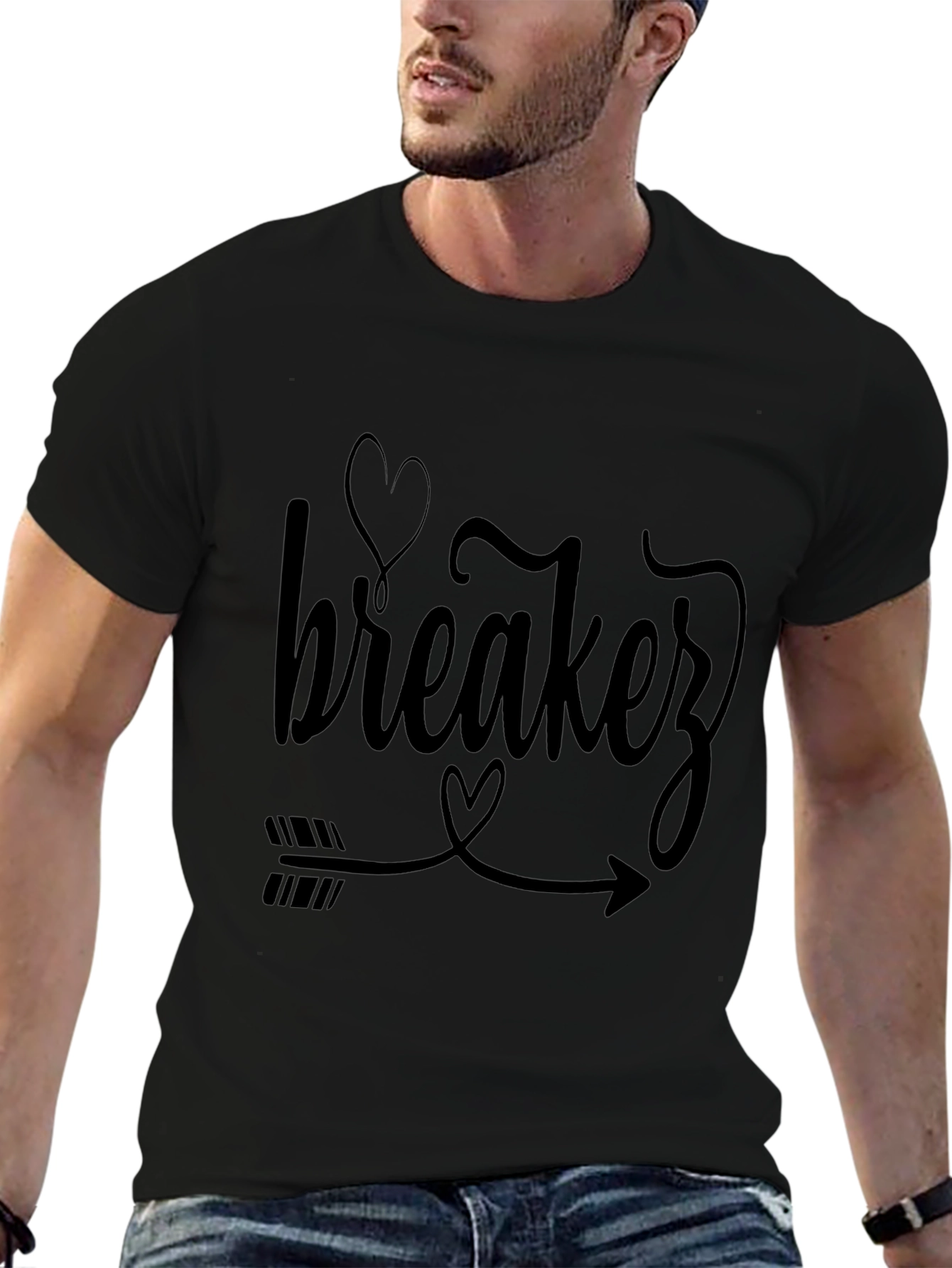 Heartbreaker Arrow Graphic Tee - Black