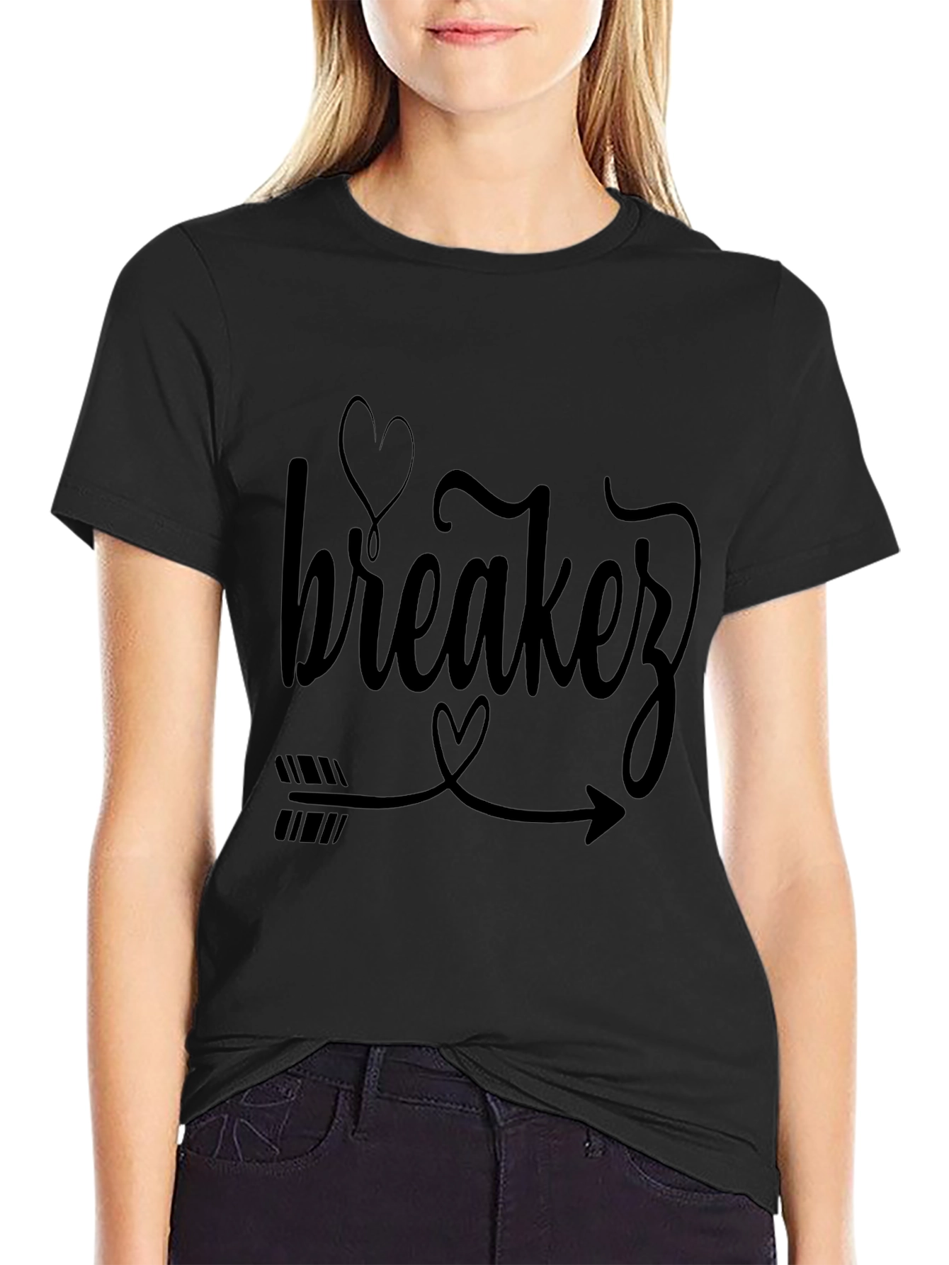 Heartbreaker Arrow Graphic Tee - Black