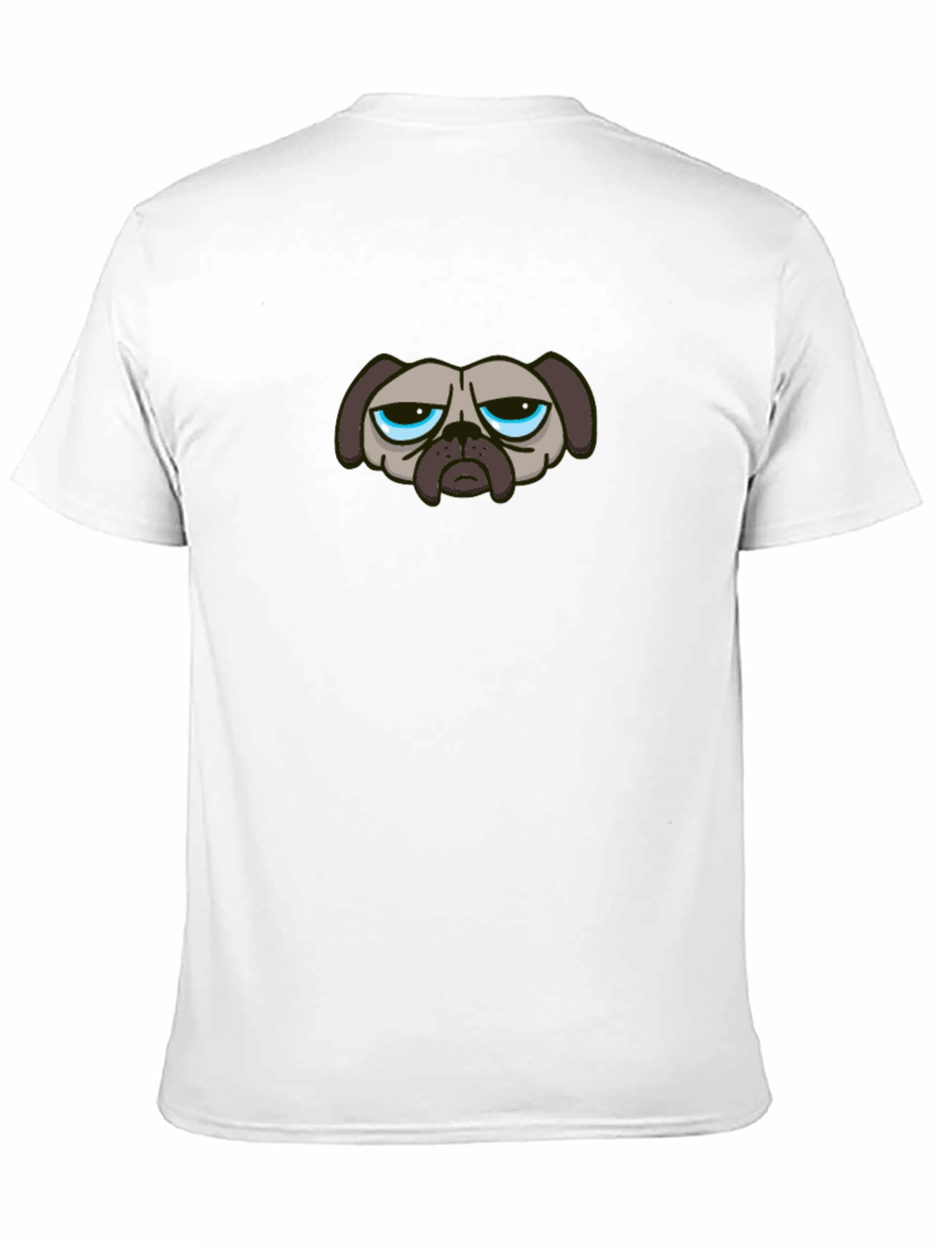 Grumpy Dog Graphic T-Shirt - Black Casual Tee