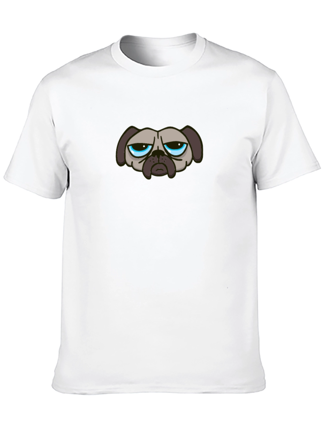 Grumpy Dog Graphic T-Shirt - Black Casual Tee