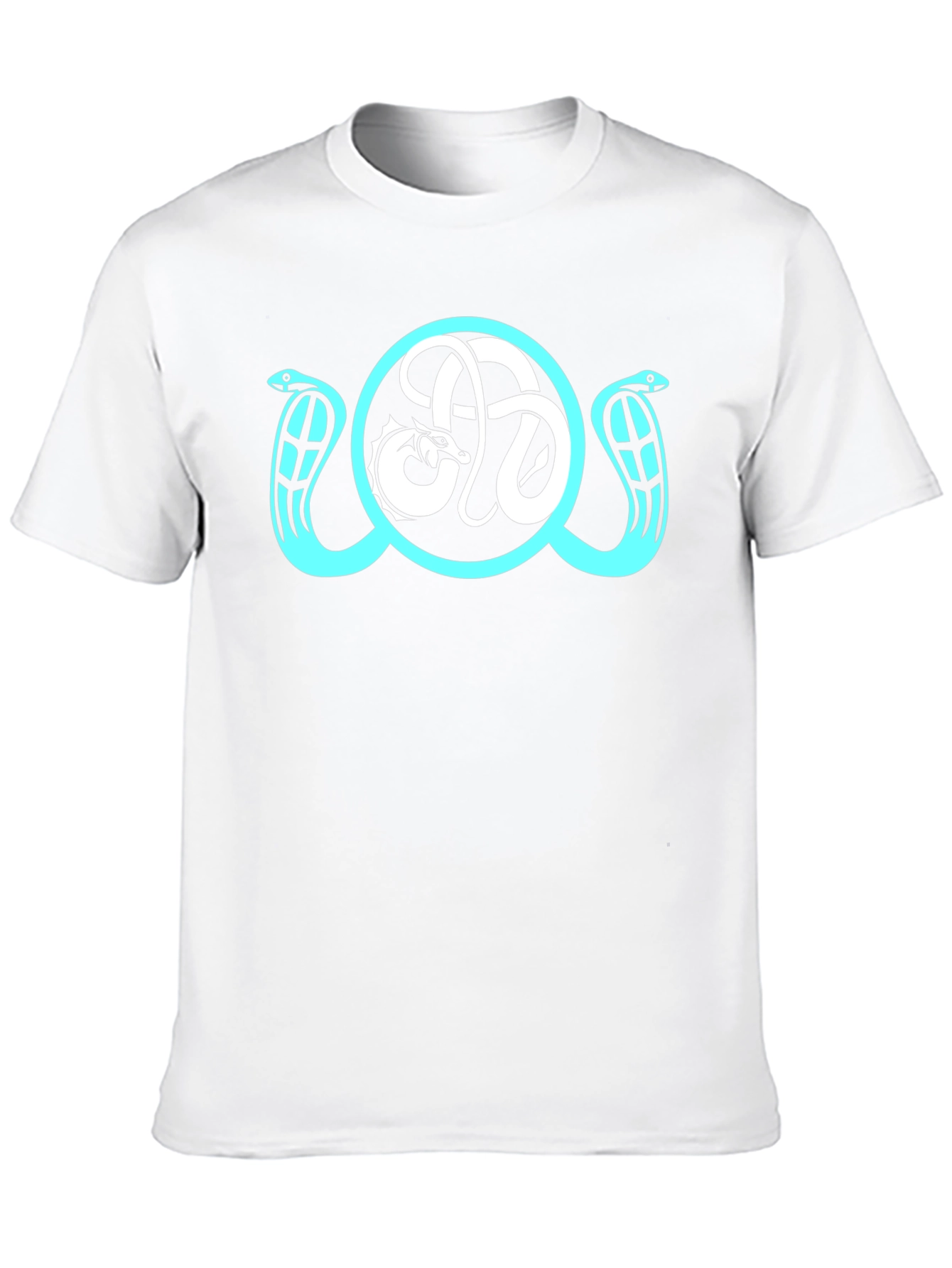 Dragon & Snake Emblem T-Shirt - Black
