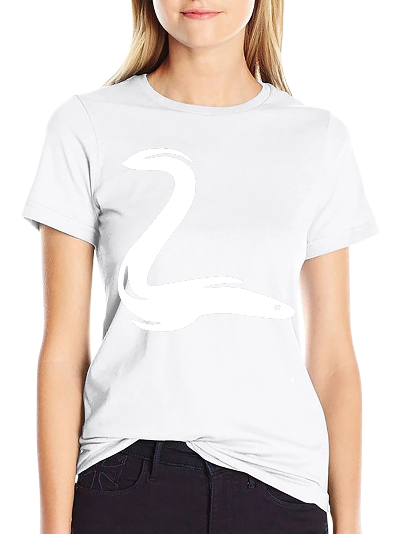Eel Graphic Tee - Black Cotton T-Shirt