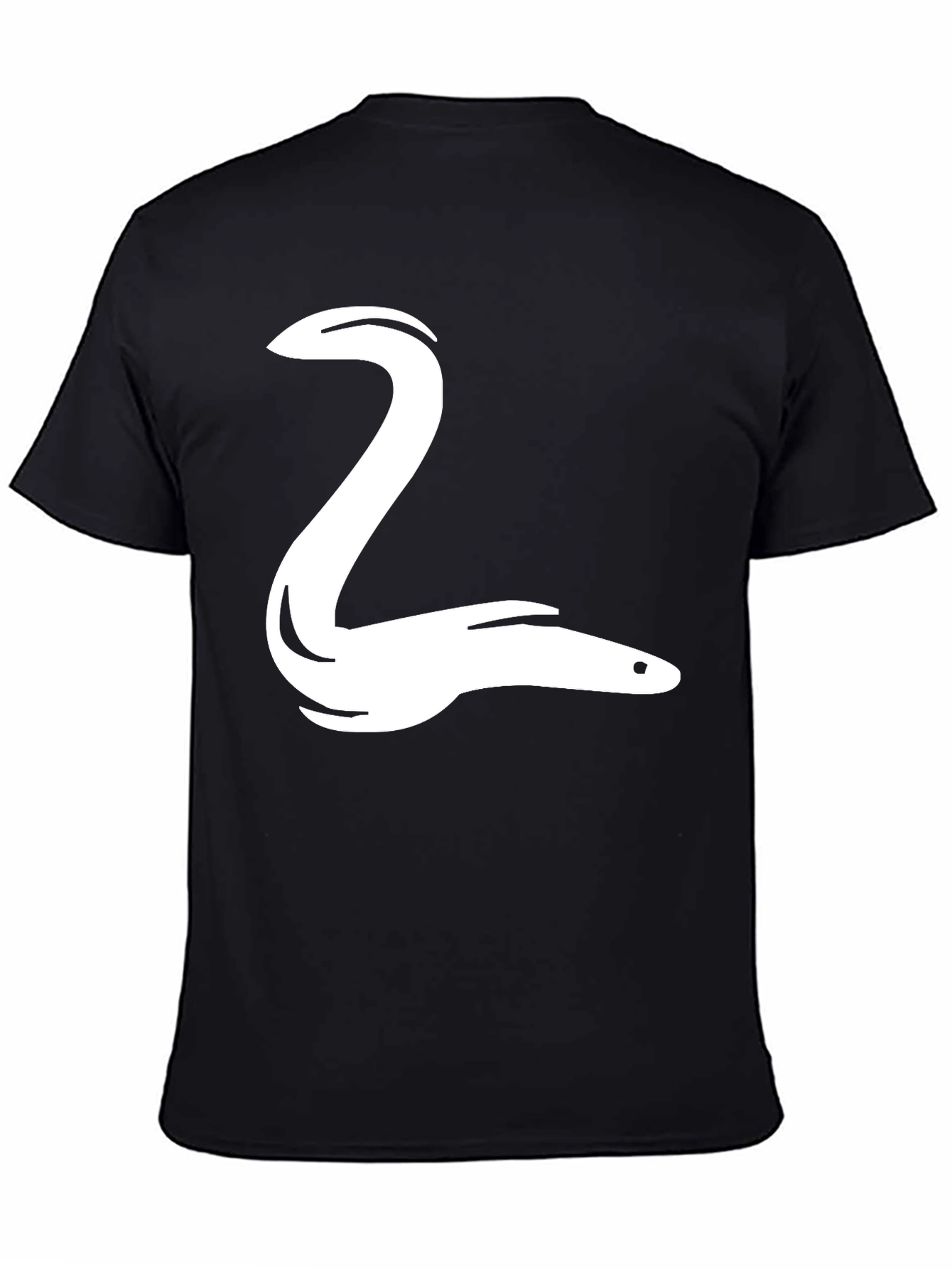 Eel Graphic Tee - Black Cotton T-Shirt