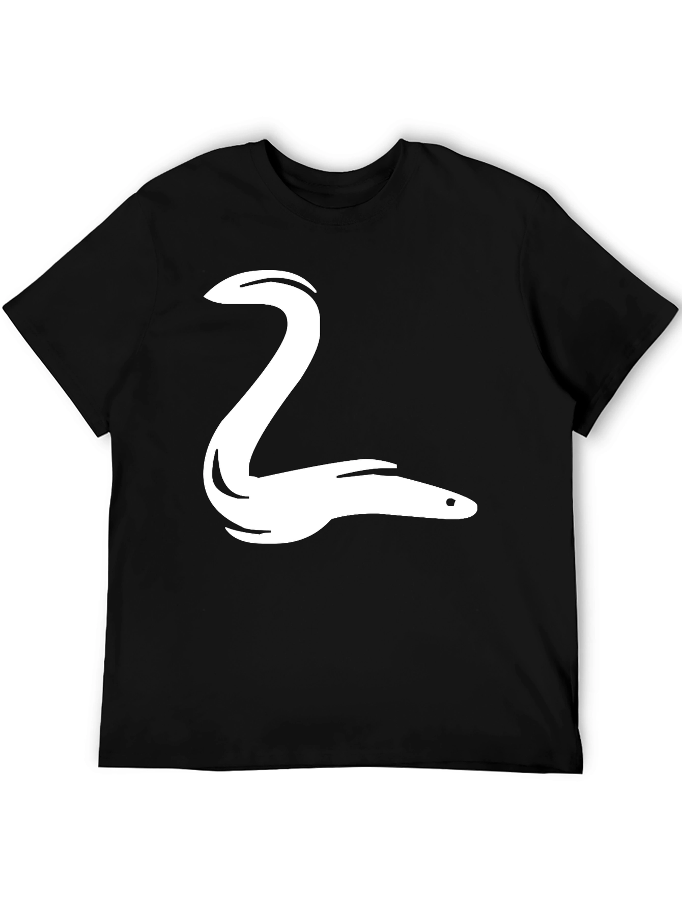 Eel Graphic Tee - Black Cotton T-Shirt